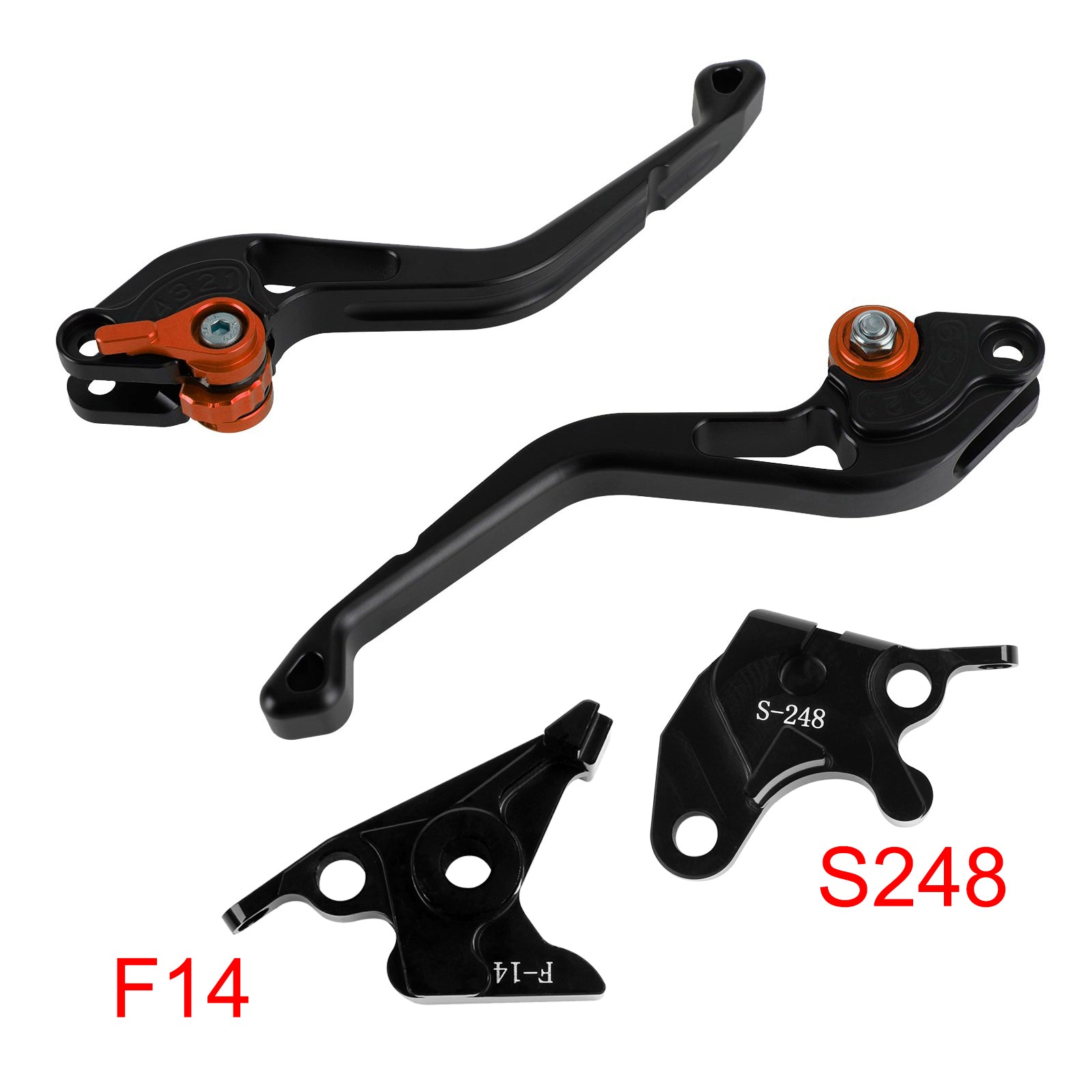 NEW Short Clutch Brake Lever fit for Suzuki GSXR600 750 DL650 GSR600 Orange