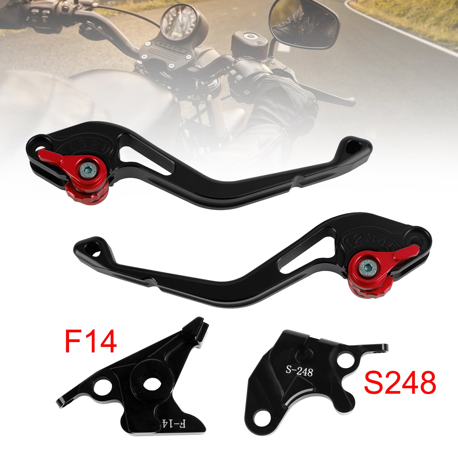 NEW Short Clutch Brake Lever fit for Suzuki GSXR600 750 DL650 GSR600 Red