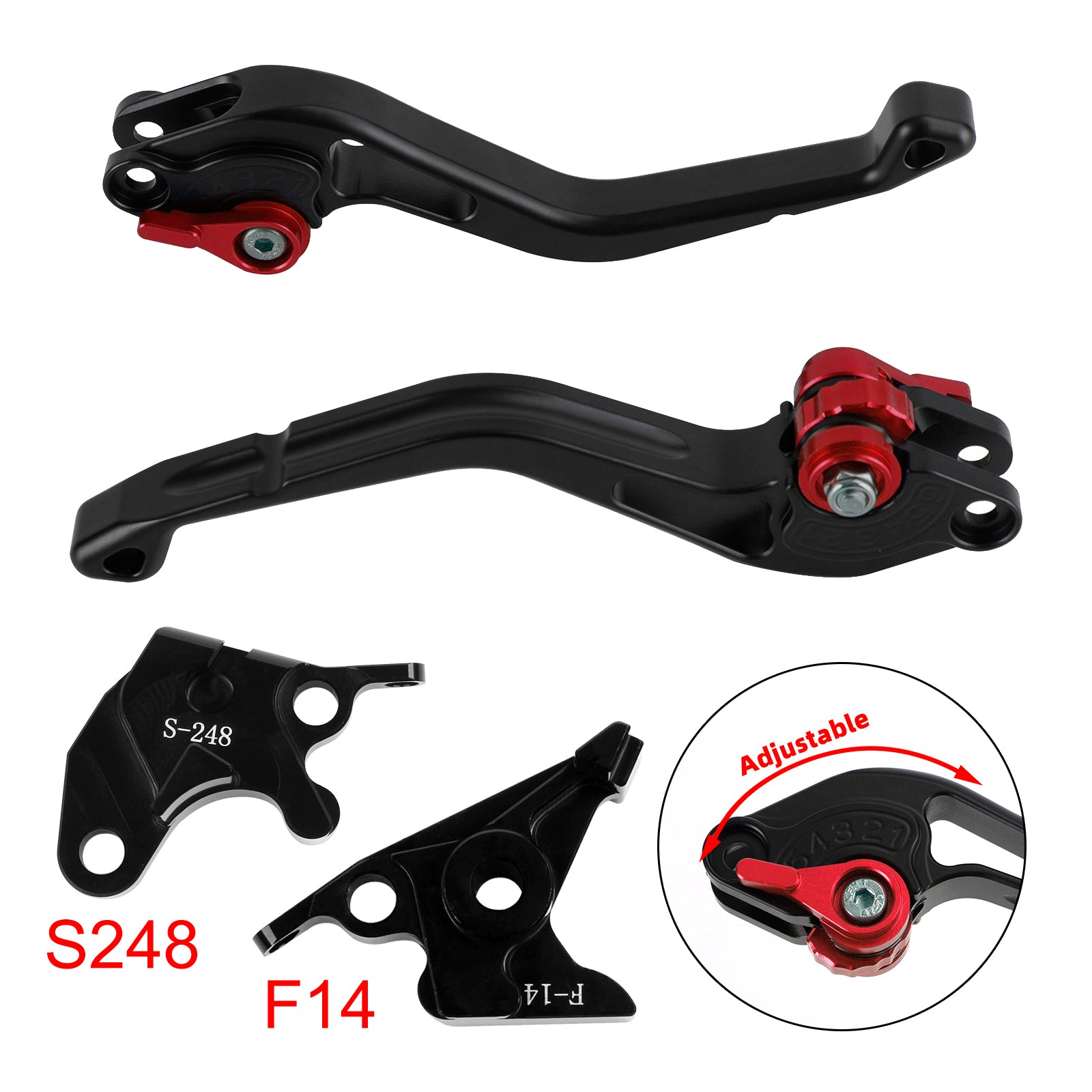 NEW Short Clutch Brake Lever fit for Suzuki GSXR600 750 DL650 GSR600 Red