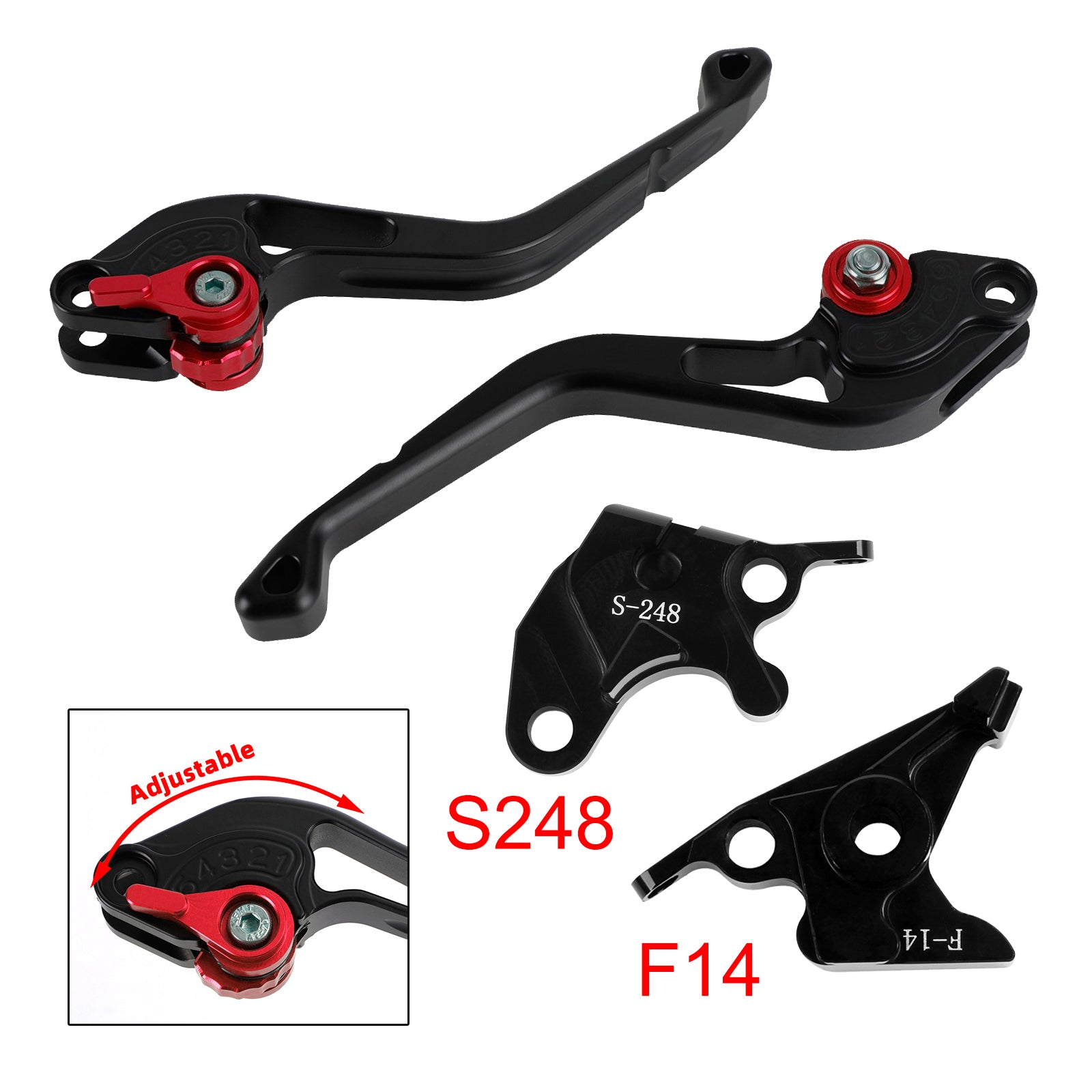 NEW Short Clutch Brake Lever fit for Suzuki GSXR600 750 DL650 GSR600 Red