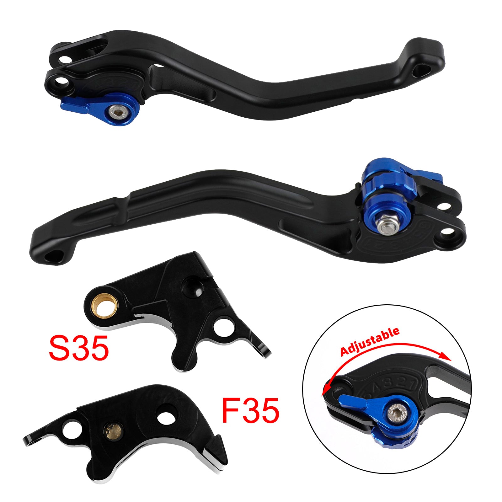 NEW Short Clutch Brake Lever fit for Suzuki GSXR600 06-10 GSXR1000 05-06 Blue
