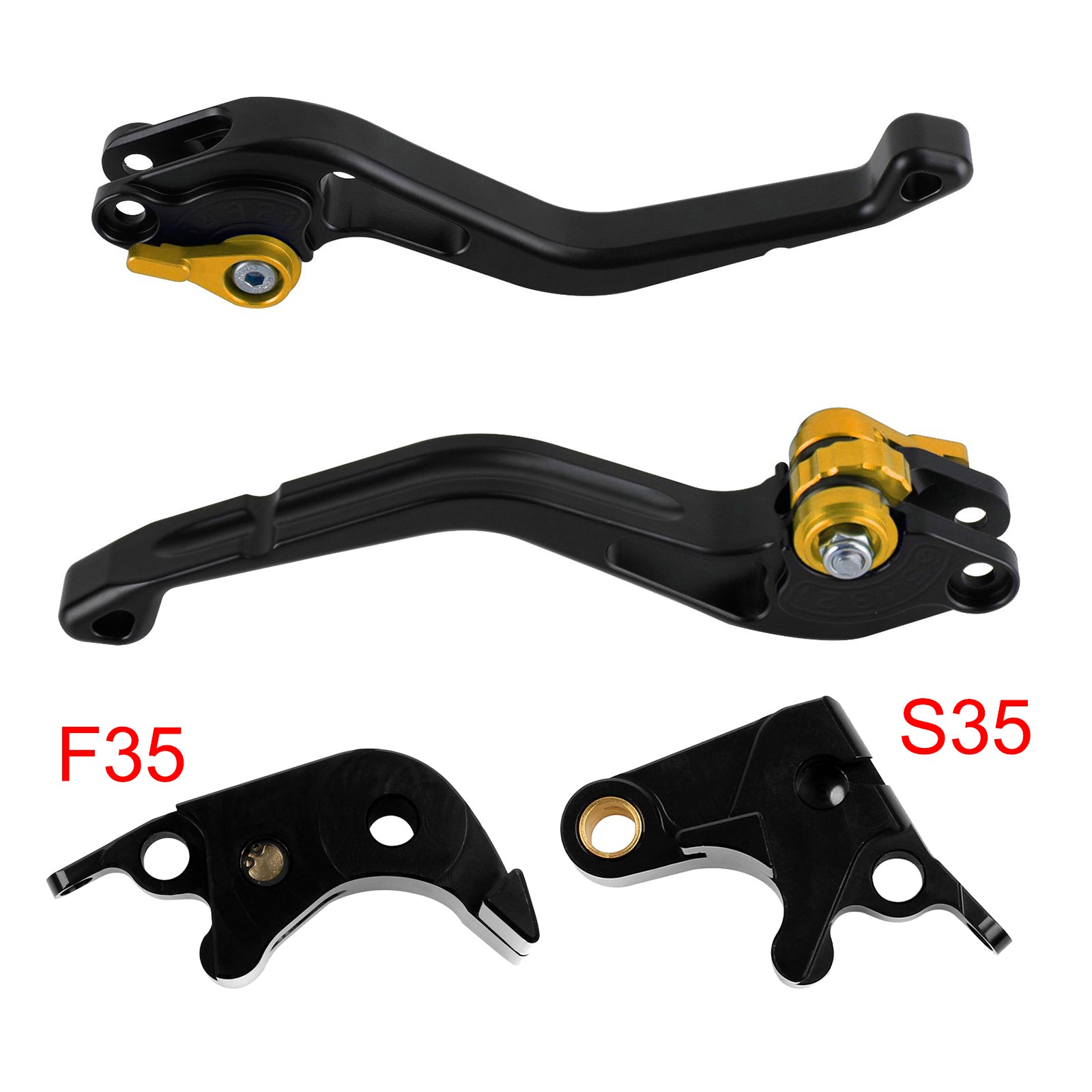 NEW Short Clutch Brake Lever fit for Suzuki GSXR600 06-10 GSXR1000 05-06 Gold