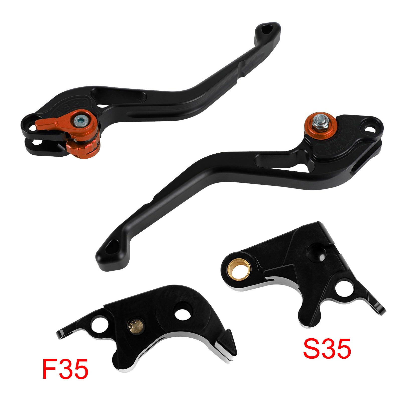 NEW Short Clutch Brake Lever fit for Suzuki GSXR600 06-10 GSXR1000 05-06 Orange