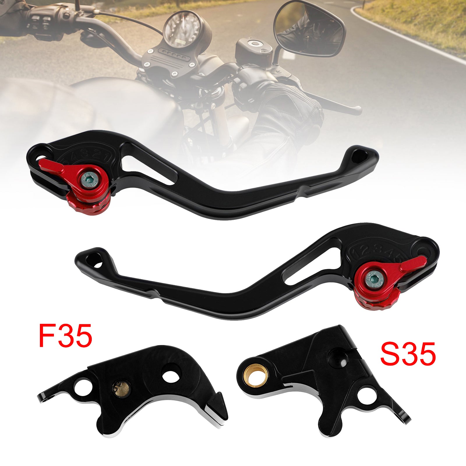 NEW Short Clutch Brake Lever fit for Suzuki GSXR600 06-10 GSXR1000 05-06 Red