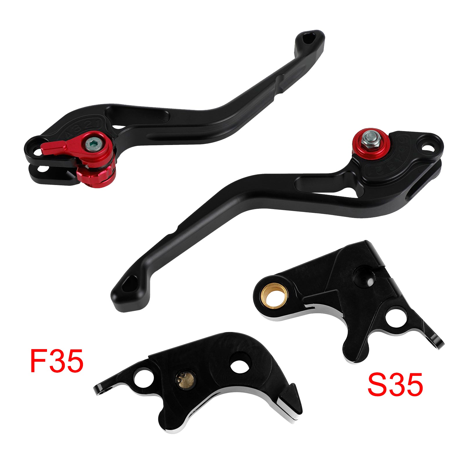 NEW Short Clutch Brake Lever fit for Suzuki GSXR600 06-10 GSXR1000 05-06 Red