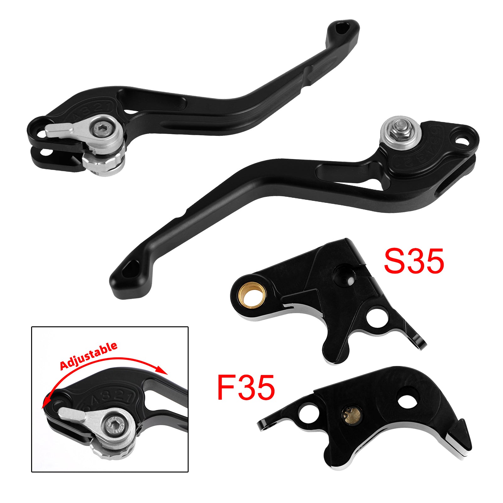 NEW Short Clutch Brake Lever fit for Suzuki GSXR600 06-10 GSXR1000 05-06 Silver