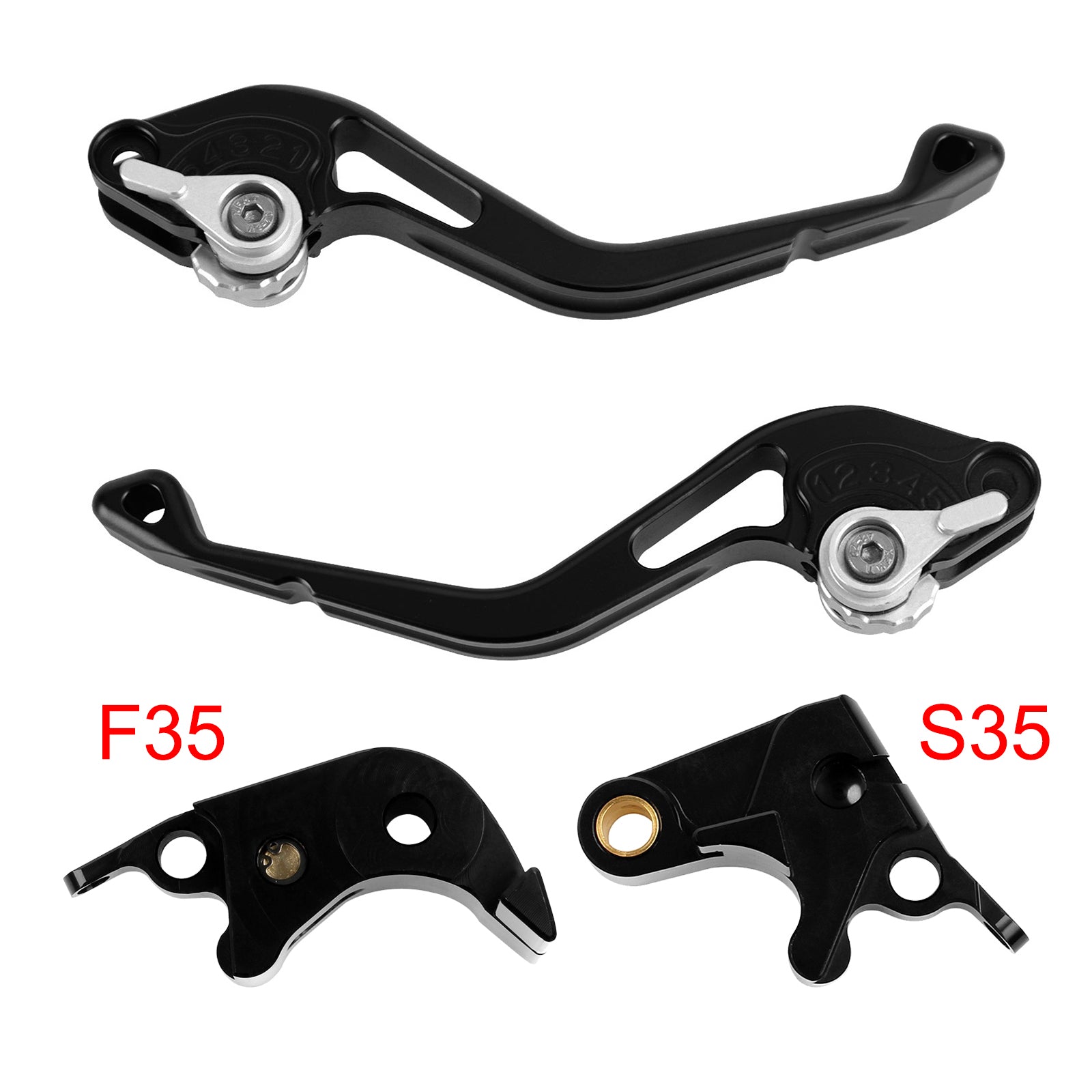NEW Short Clutch Brake Lever fit for Suzuki GSXR600 06-10 GSXR1000 05-06 Silver