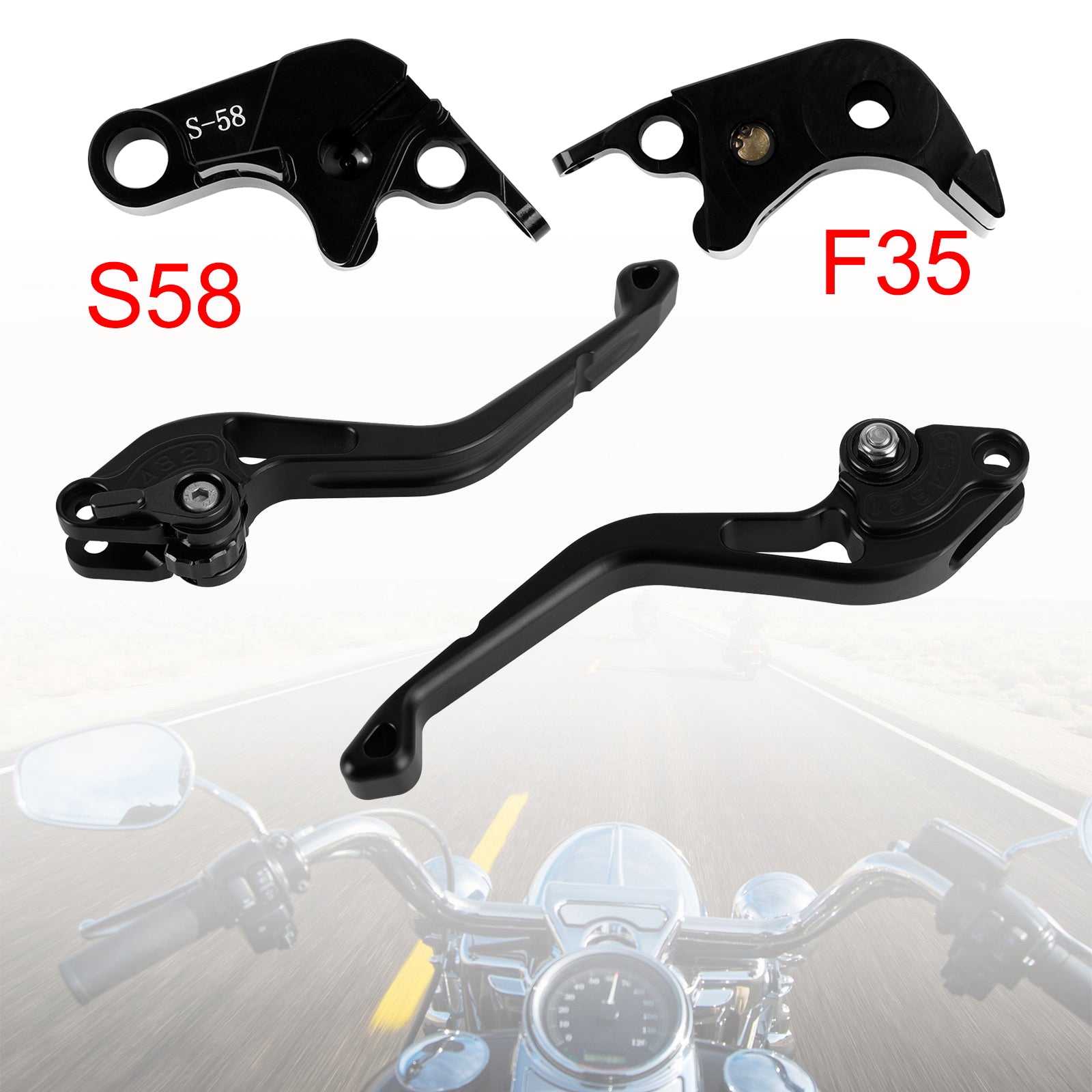 NEW Short Clutch Brake Lever fit for Suzuki GSXR60006-10 GSX-S1000/F 2015 Black