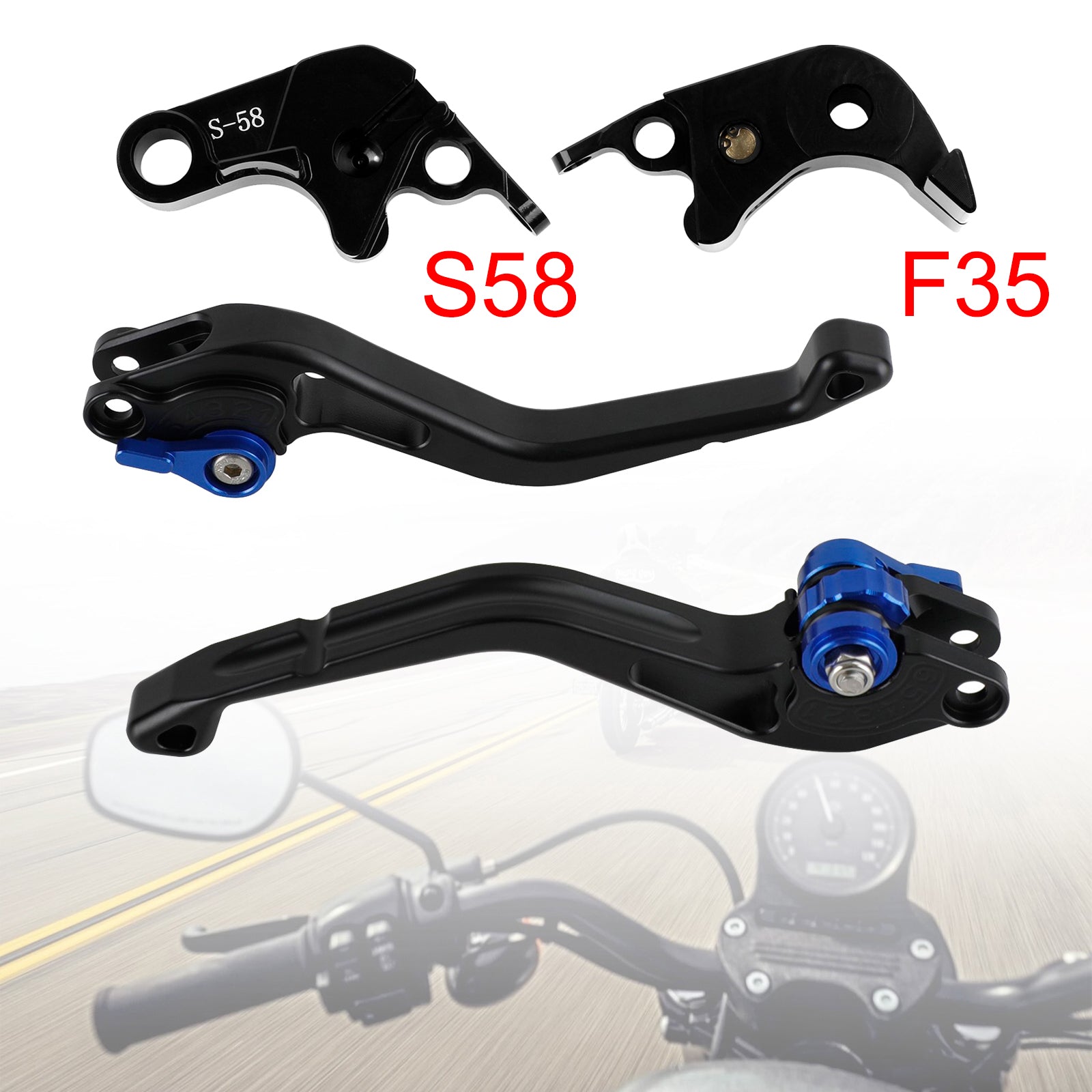 NEW Short Clutch Brake Lever fit for Suzuki GSXR60006-10 GSX-S1000/F 2015 Blue
