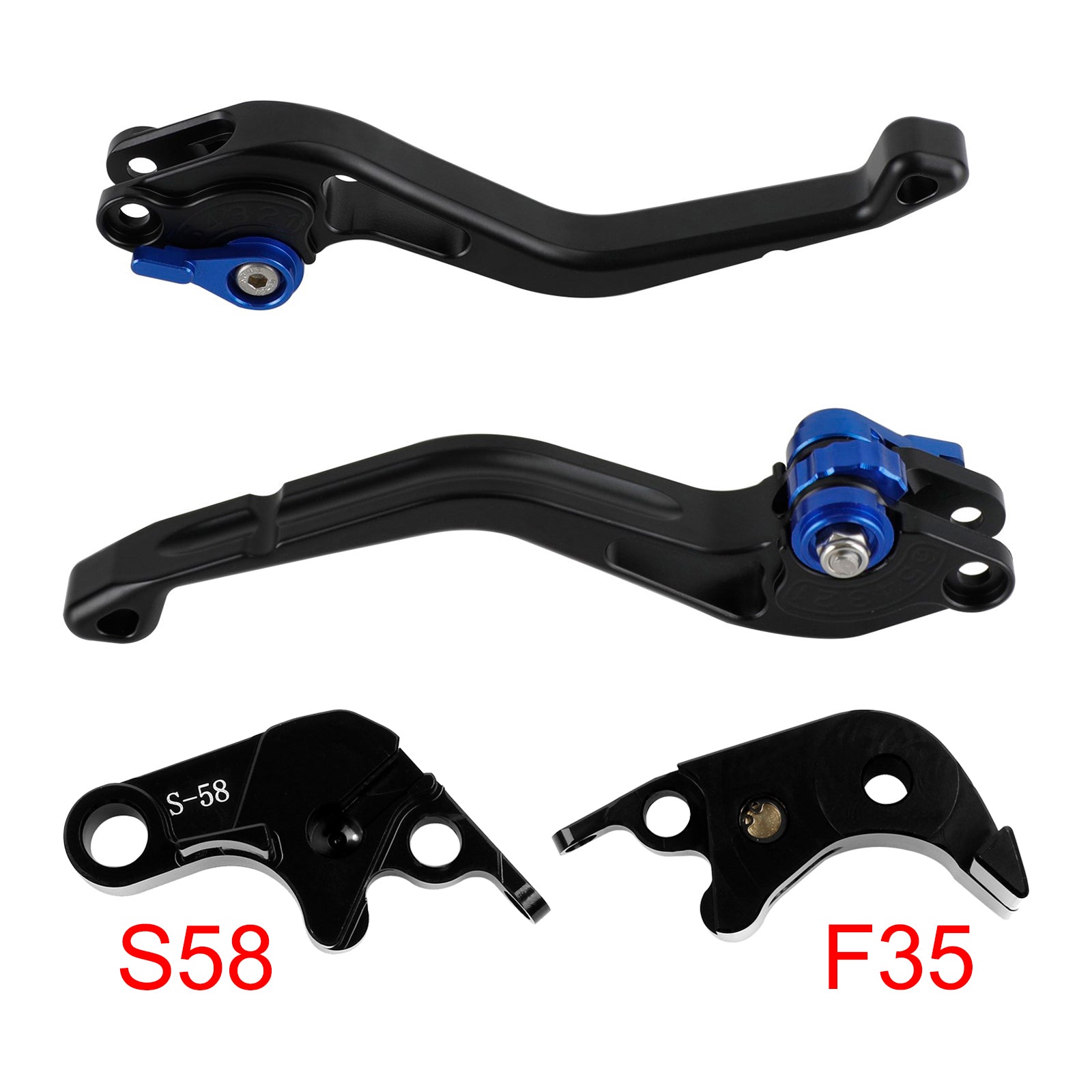 NEW Short Clutch Brake Lever fit for Suzuki GSXR60006-10 GSX-S1000/F 2015 Blue
