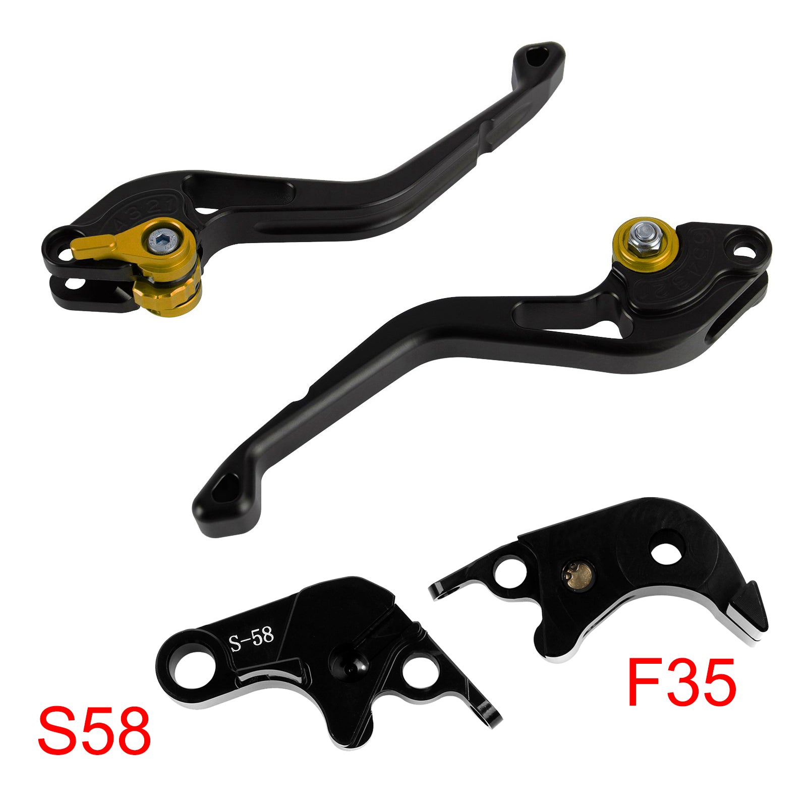 NEW Short Clutch Brake Lever fit for Suzuki GSXR60006-10 GSX-S1000/F 2015 Gold