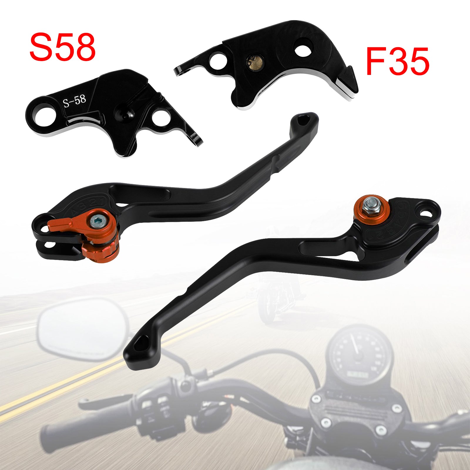 NEW Short Clutch Brake Lever fit for Suzuki GSX-S1000/F 2015 Orange