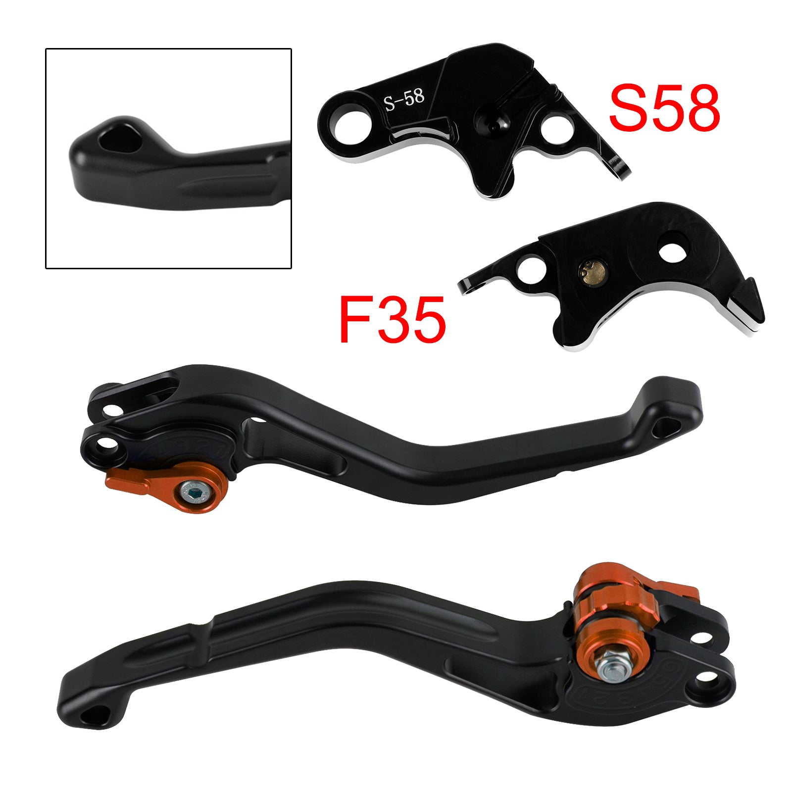 NEW Short Clutch Brake Lever fit for Suzuki GSX-S1000/F 2015 Orange