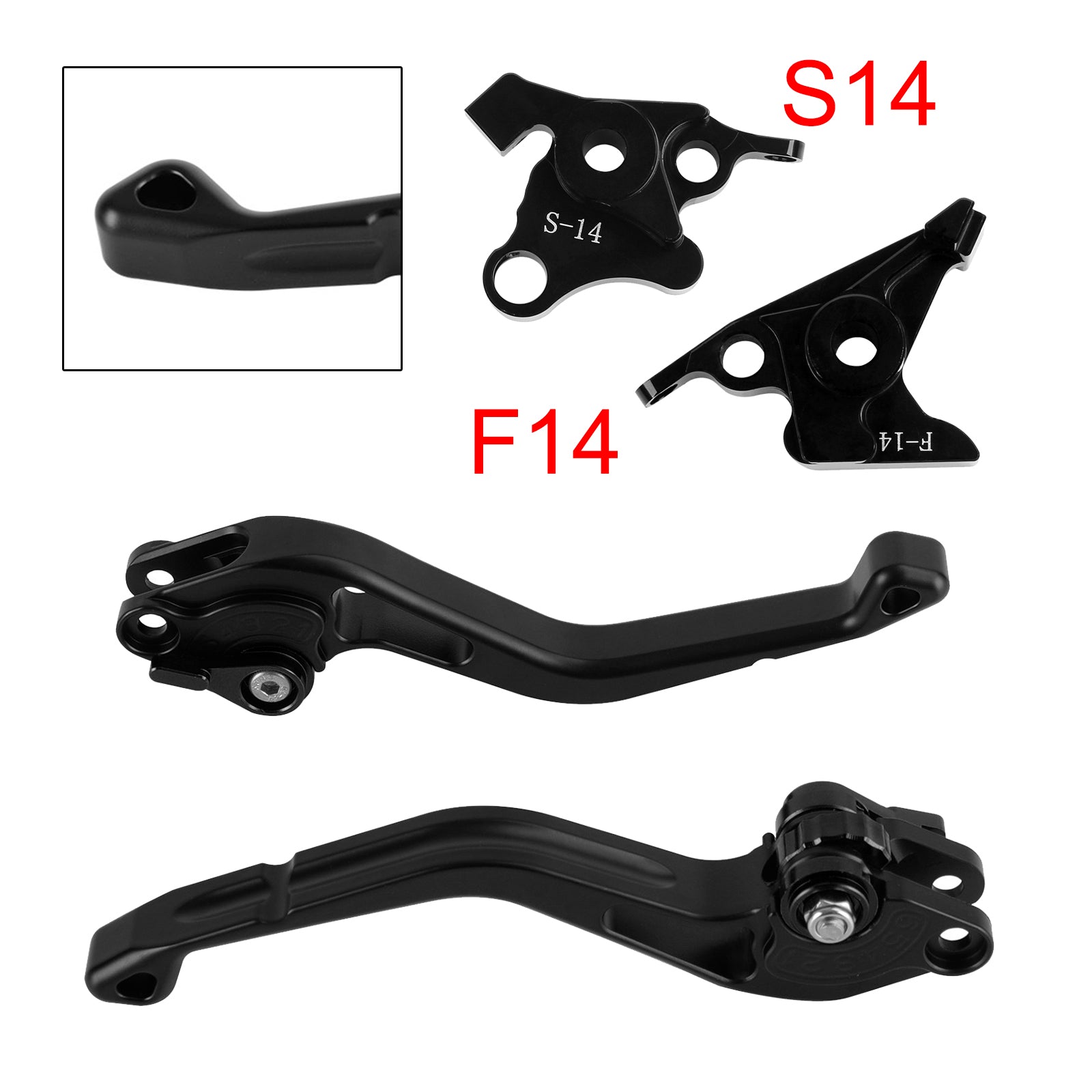 NEW Short Clutch Brake Lever fit for Suzuki GSF650 GSXR1300 DL1000 Black