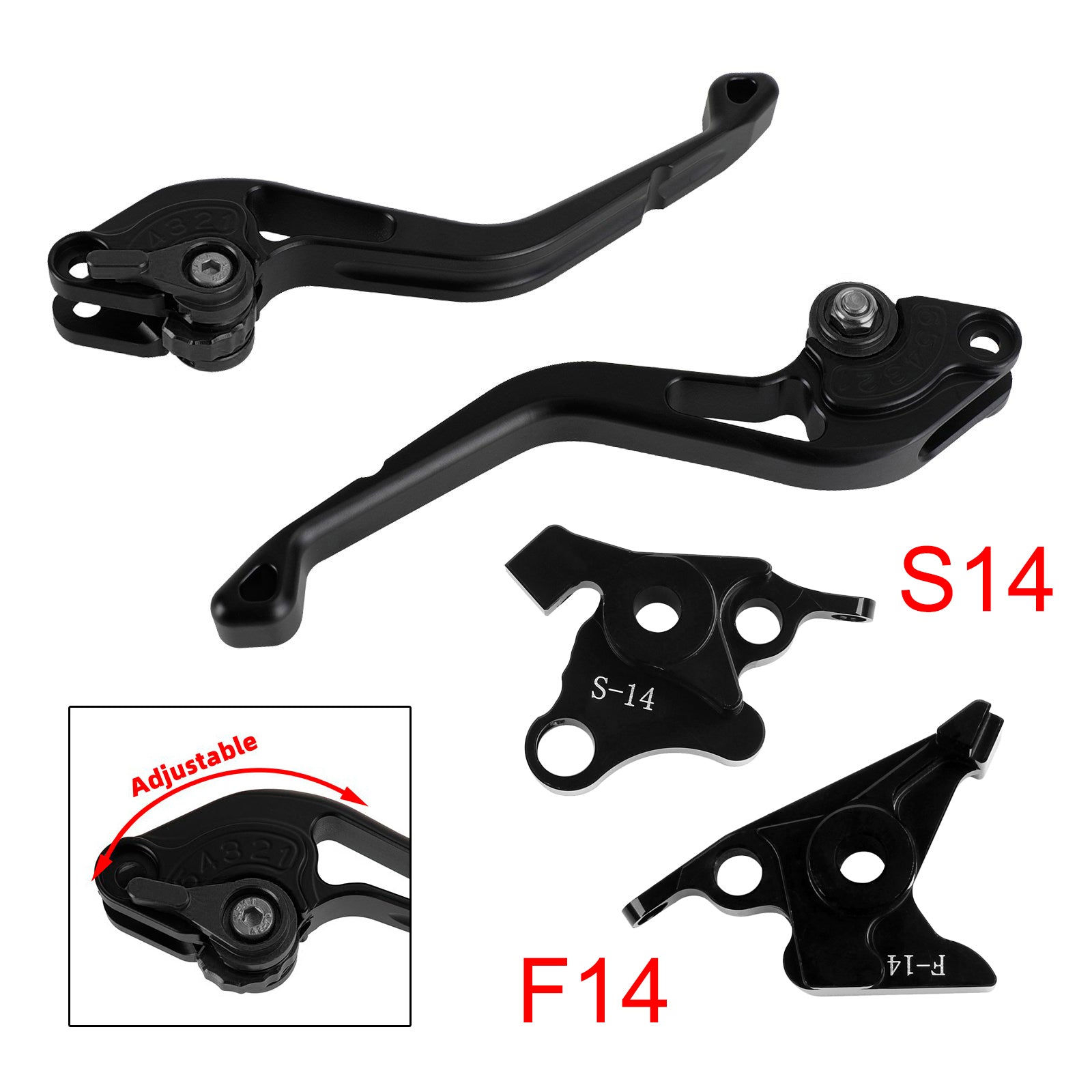 NEW Short Clutch Brake Lever fit for Suzuki GSF650 GSXR1300 DL1000 Black