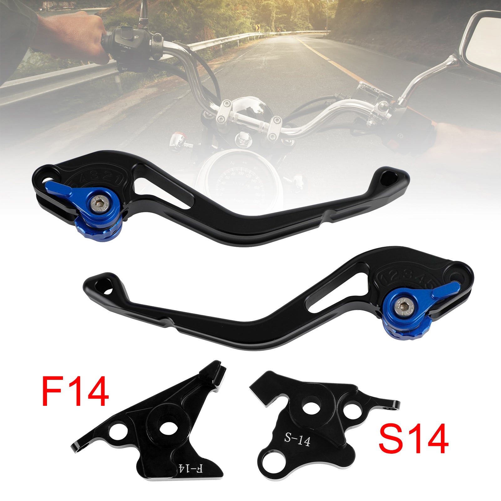 NEW Short Clutch Brake Lever fit for Suzuki GSF650 GSXR1300 DL1000 Blue