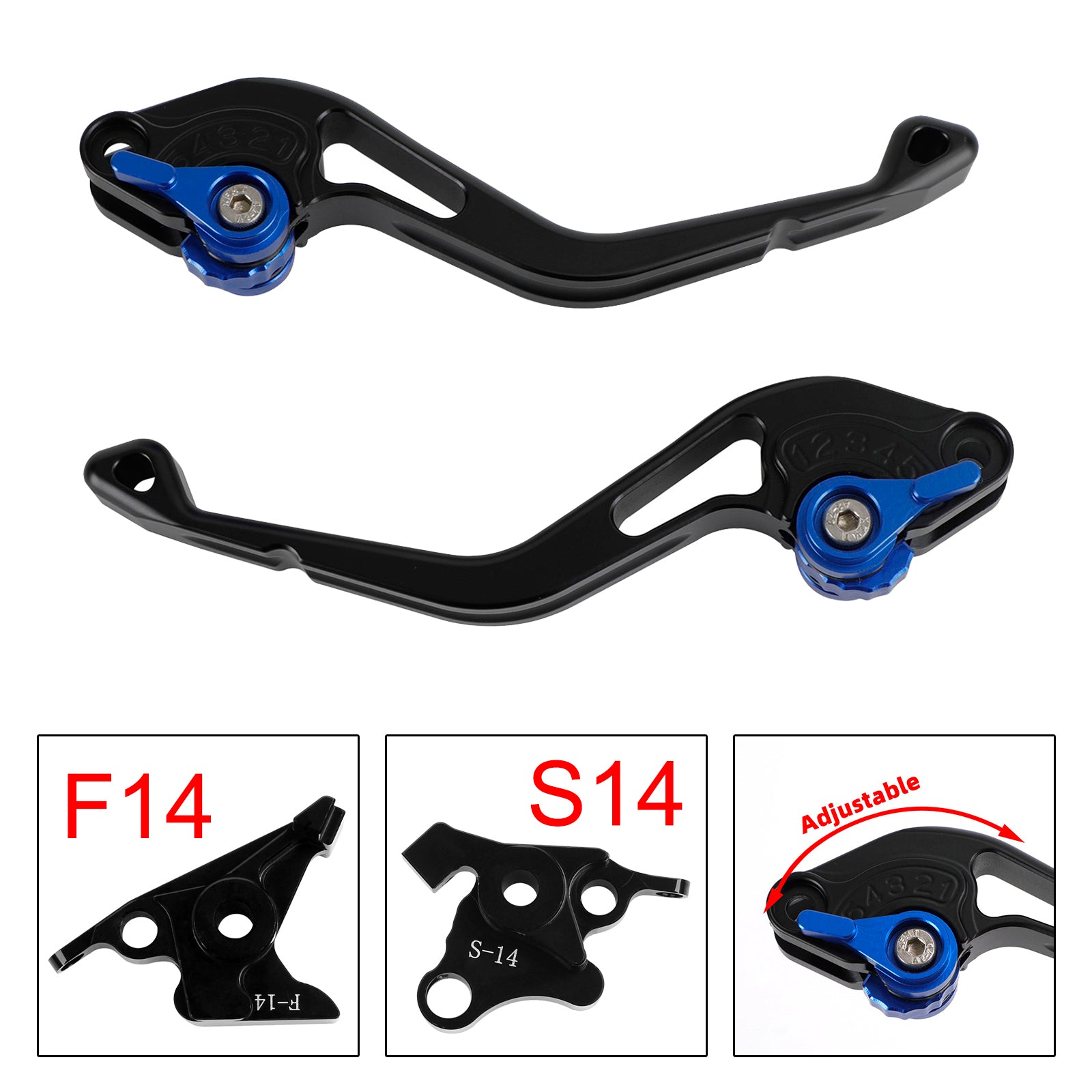 NEW Short Clutch Brake Lever fit for Suzuki GSF650 GSXR1300 DL1000 Blue