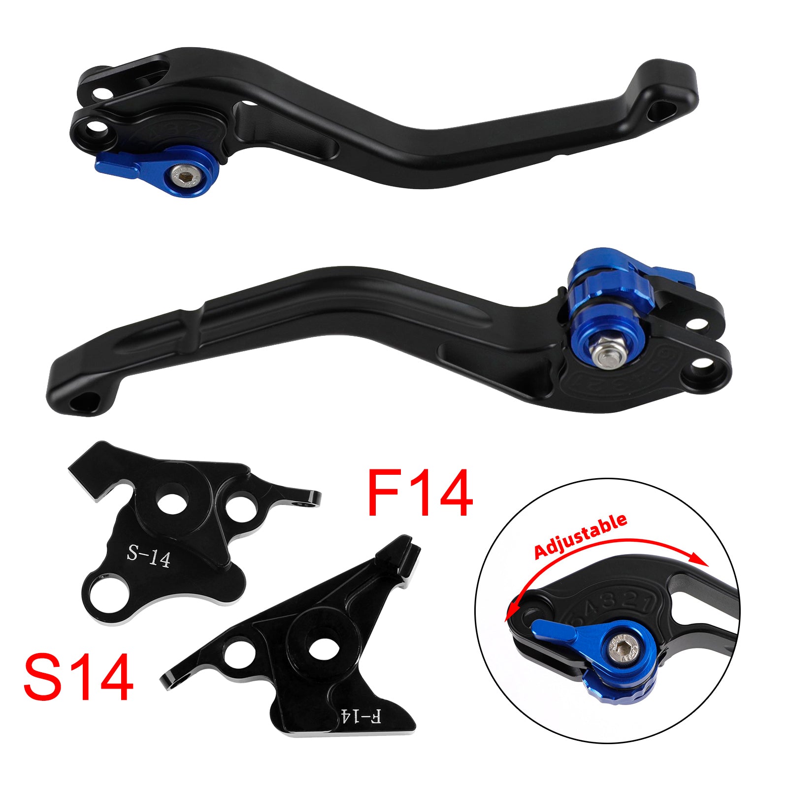 NEW Short Clutch Brake Lever fit for Suzuki GSF650 GSXR1300 DL1000 Blue
