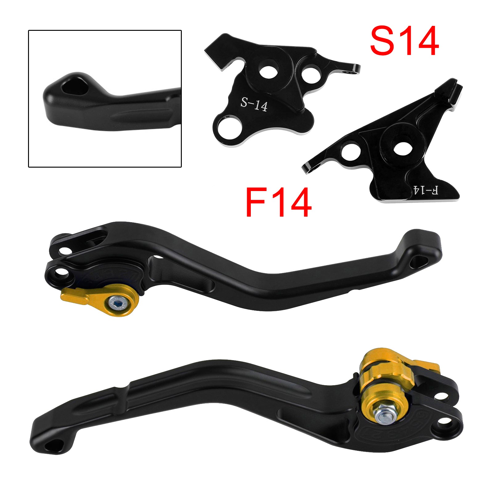 NEW Short Clutch Brake Lever fit for Suzuki GSF650 GSXR1300 DL1000 Gold