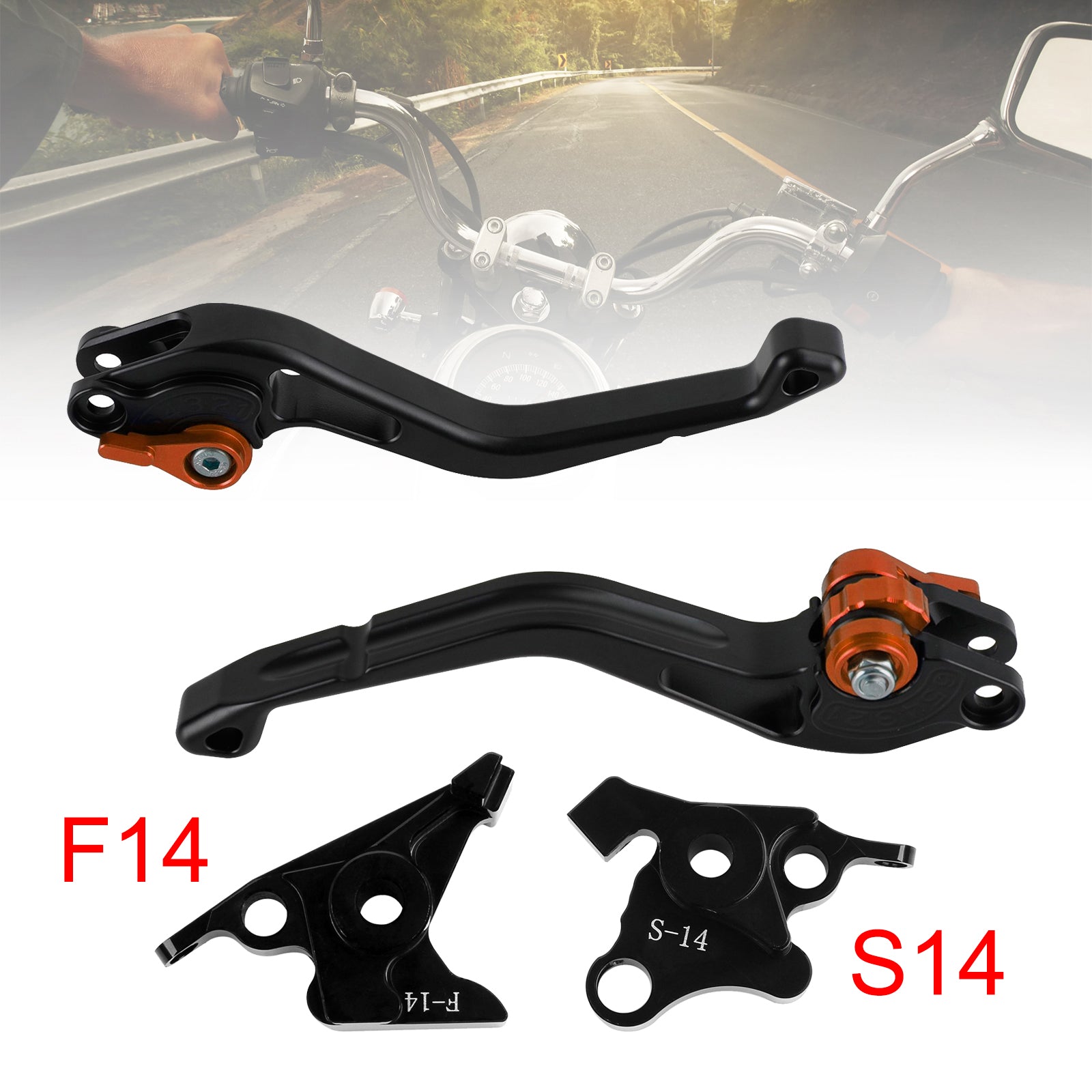 NEW Short Clutch Brake Lever fit for Suzuki GSF650 GSXR1300 DL1000 Orange