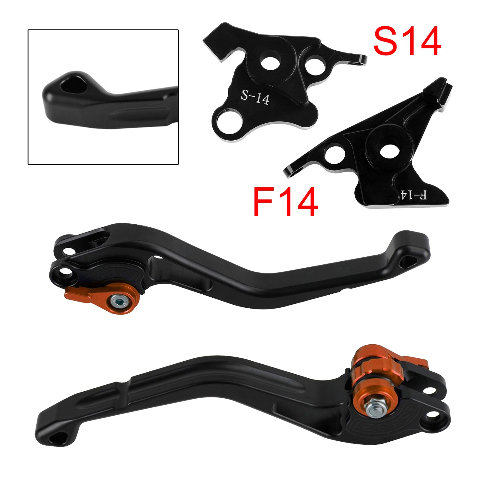 NEW Short Clutch Brake Lever fit for Suzuki GSF650 GSXR1300 DL1000 Orange