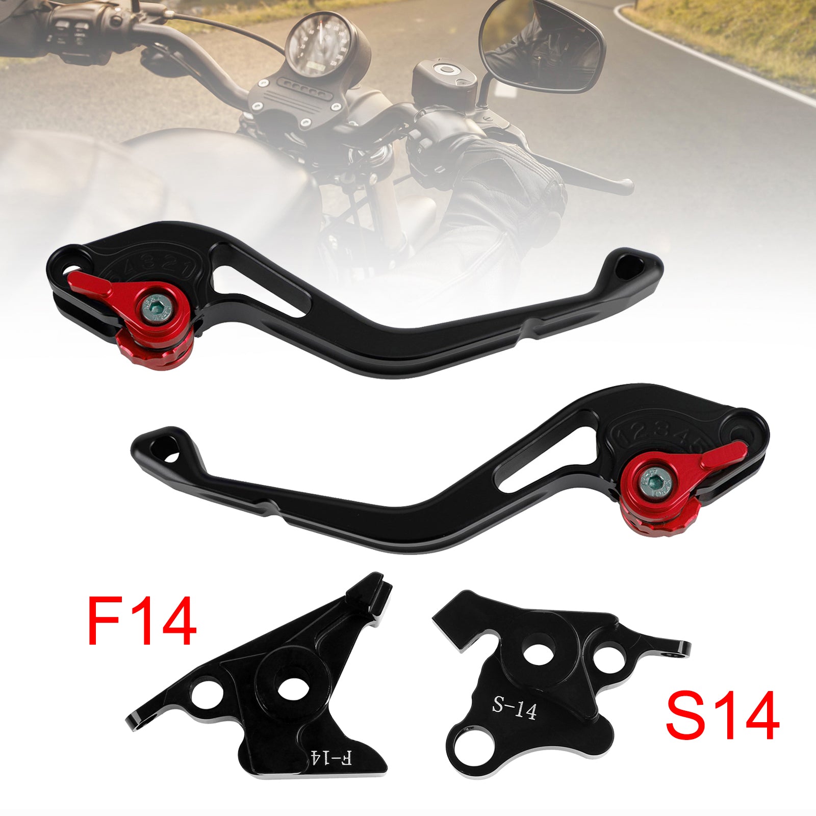 NEW Short Clutch Brake Lever fit for Suzuki GSF650 GSXR1300 DL1000 Red