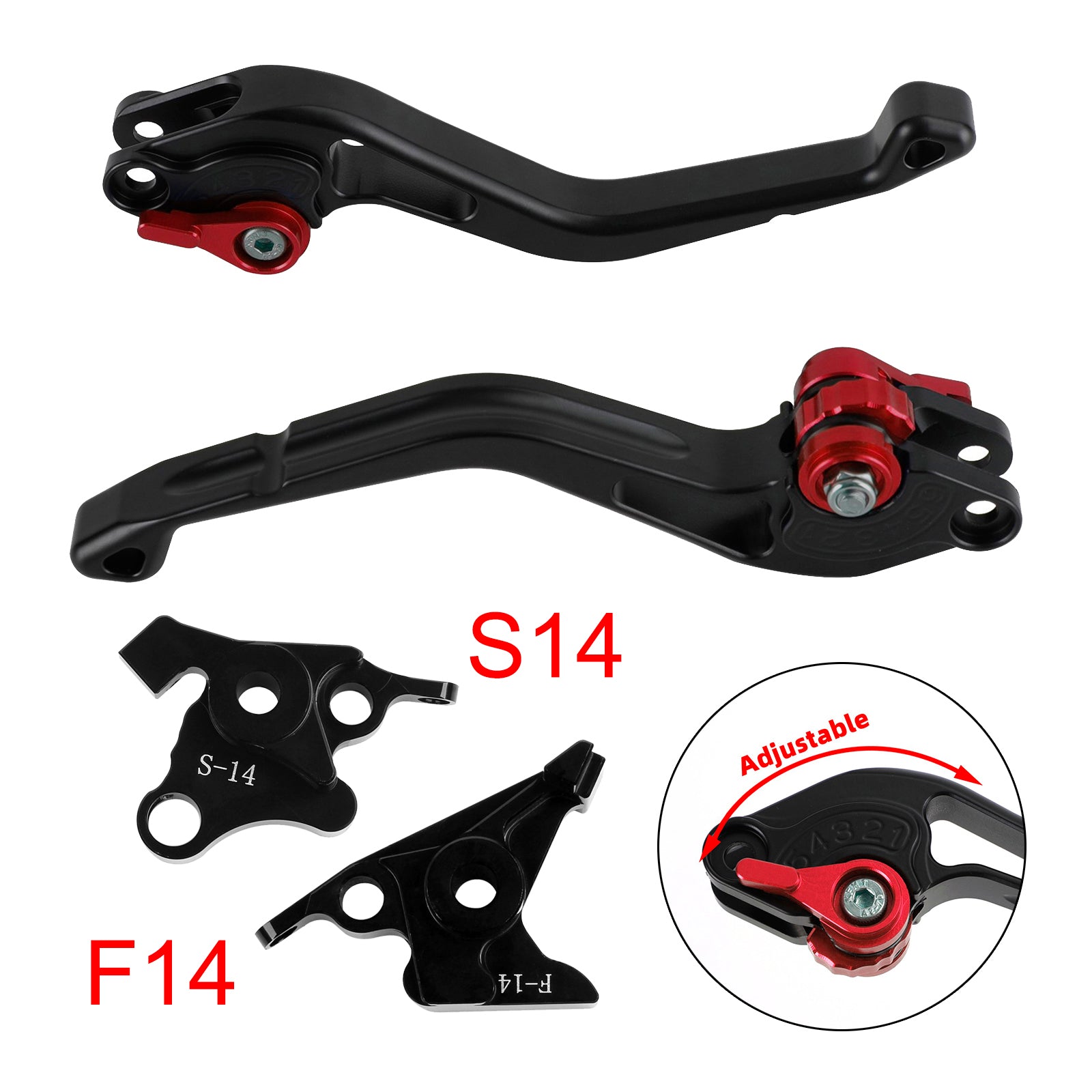 NEW Short Clutch Brake Lever fit for Suzuki GSF650 GSXR1300 DL1000 Red