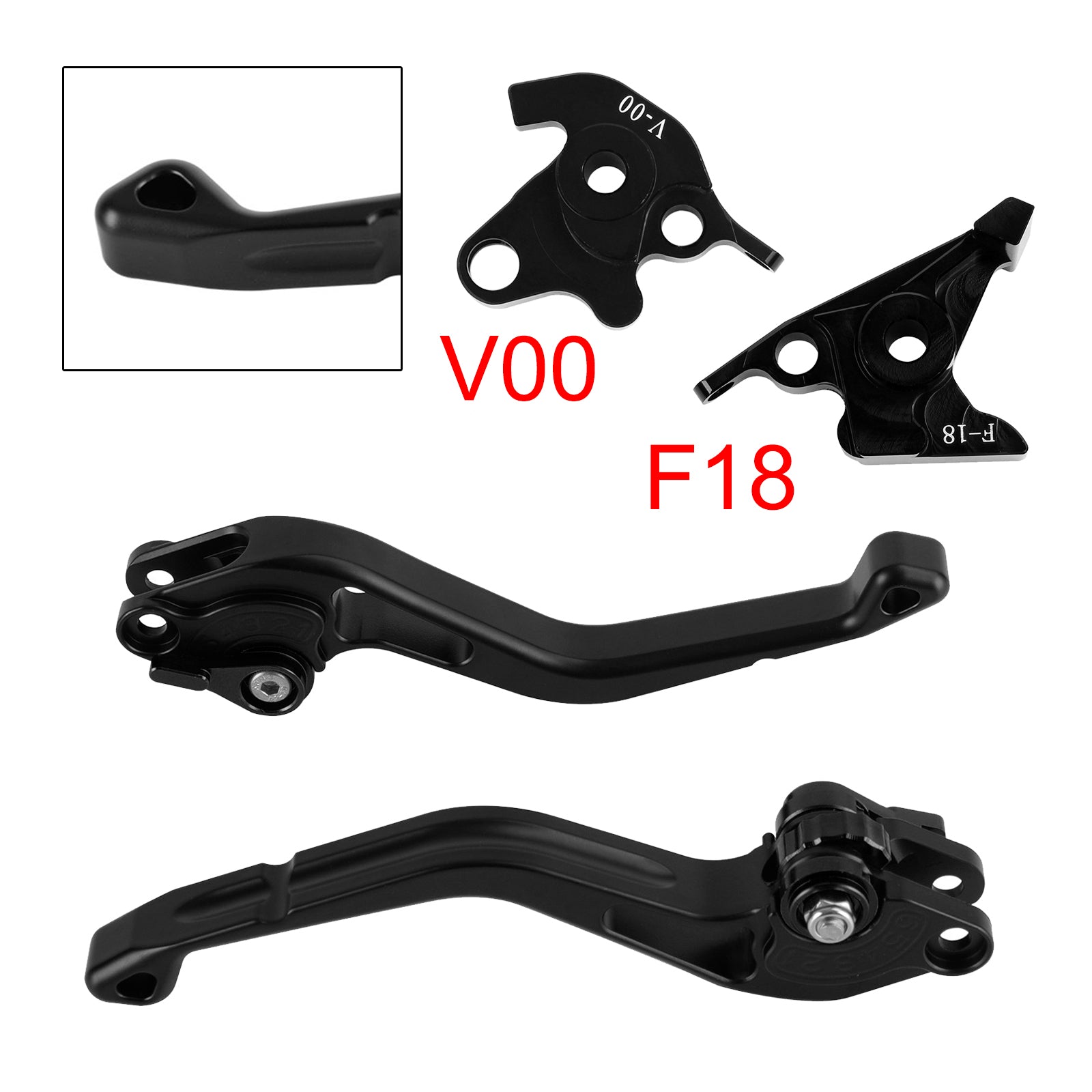 NEW Short Clutch Brake Lever fit for Honda VFR750 VFR800/F VTR1000F Black