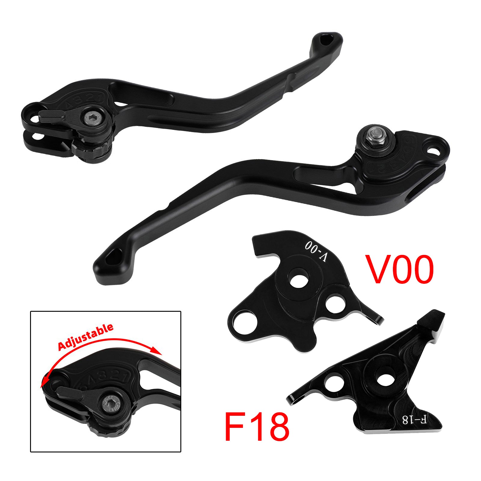 NEW Short Clutch Brake Lever fit for Honda VFR750 VFR800/F VTR1000F Black