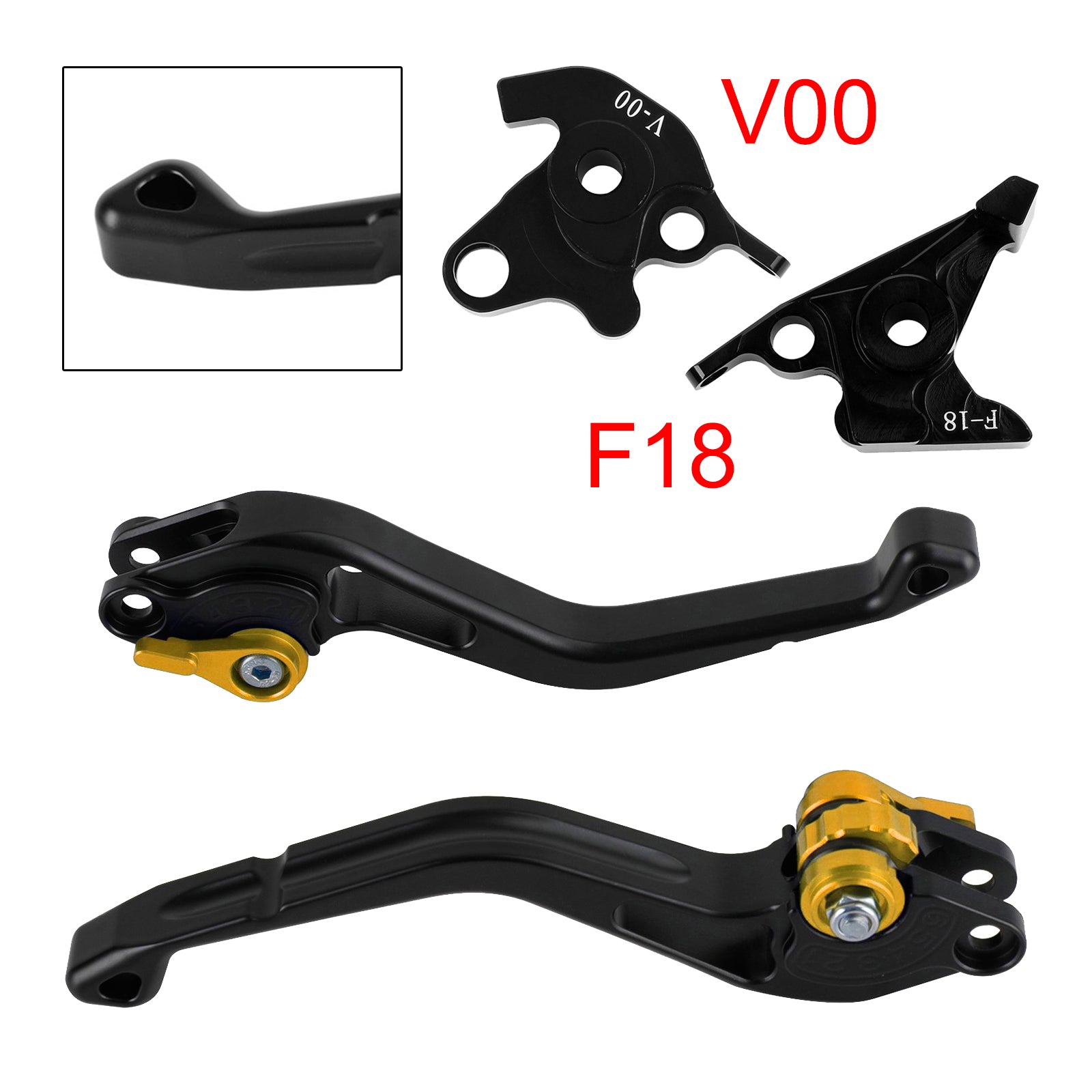 NEW Short Clutch Brake Lever fit for Honda VFR750 VFR800/F VTR1000F Gold