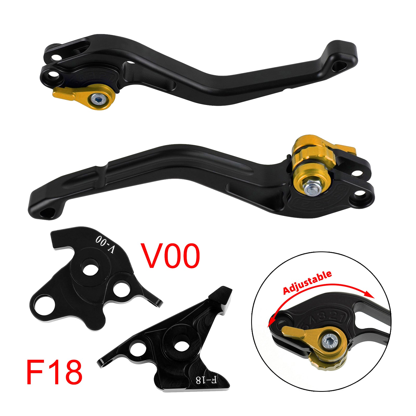 NEW Short Clutch Brake Lever fit for Honda VFR750 VFR800/F VTR1000F Gold