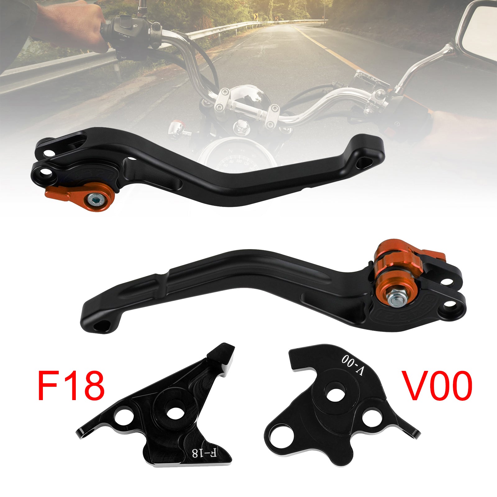 NEW Short Clutch Brake Lever fit for Honda VFR750 VFR800/F VTR1000F Orange