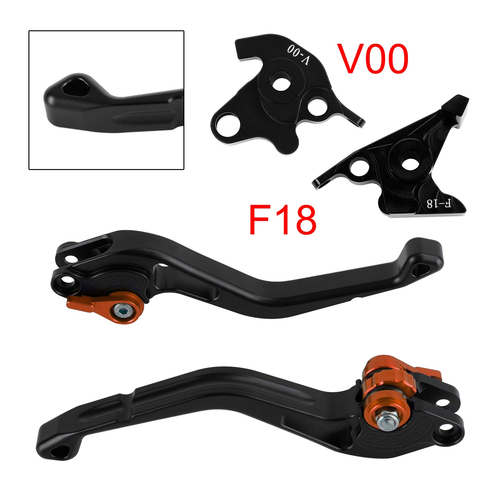 NEW Short Clutch Brake Lever fit for Honda VFR750 VFR800/F VTR1000F Orange