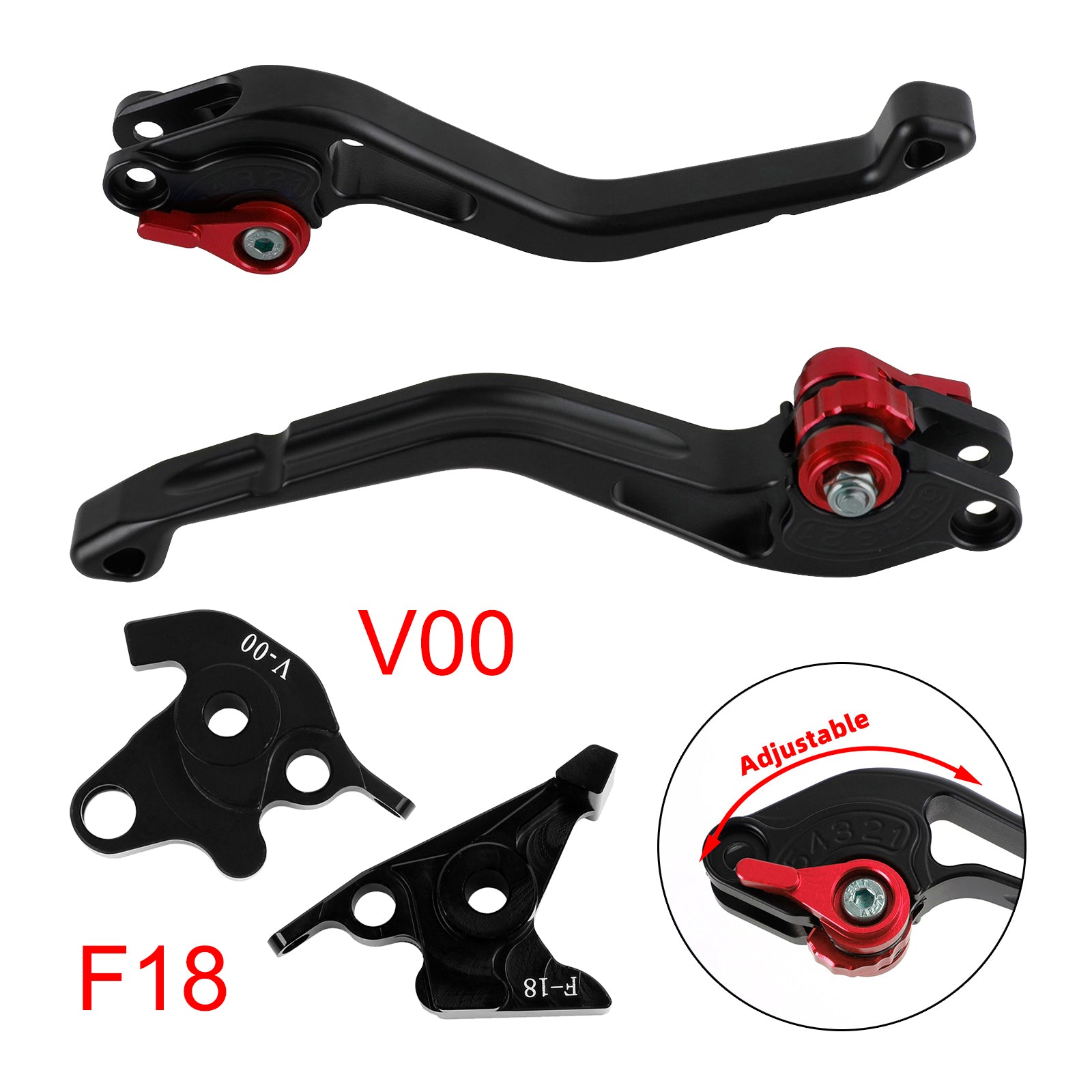 NEW Short Clutch Brake Lever fit for Honda VFR750 VFR800/F VTR1000F Red