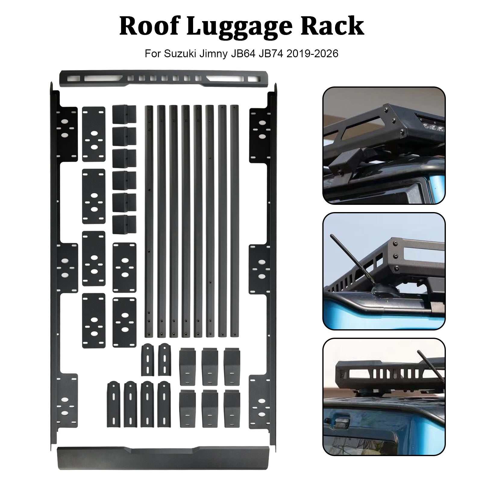 Aluminium Roof Rack Luggage Rack Fit Suzuki Jimny JB64 JB74 2019-2026