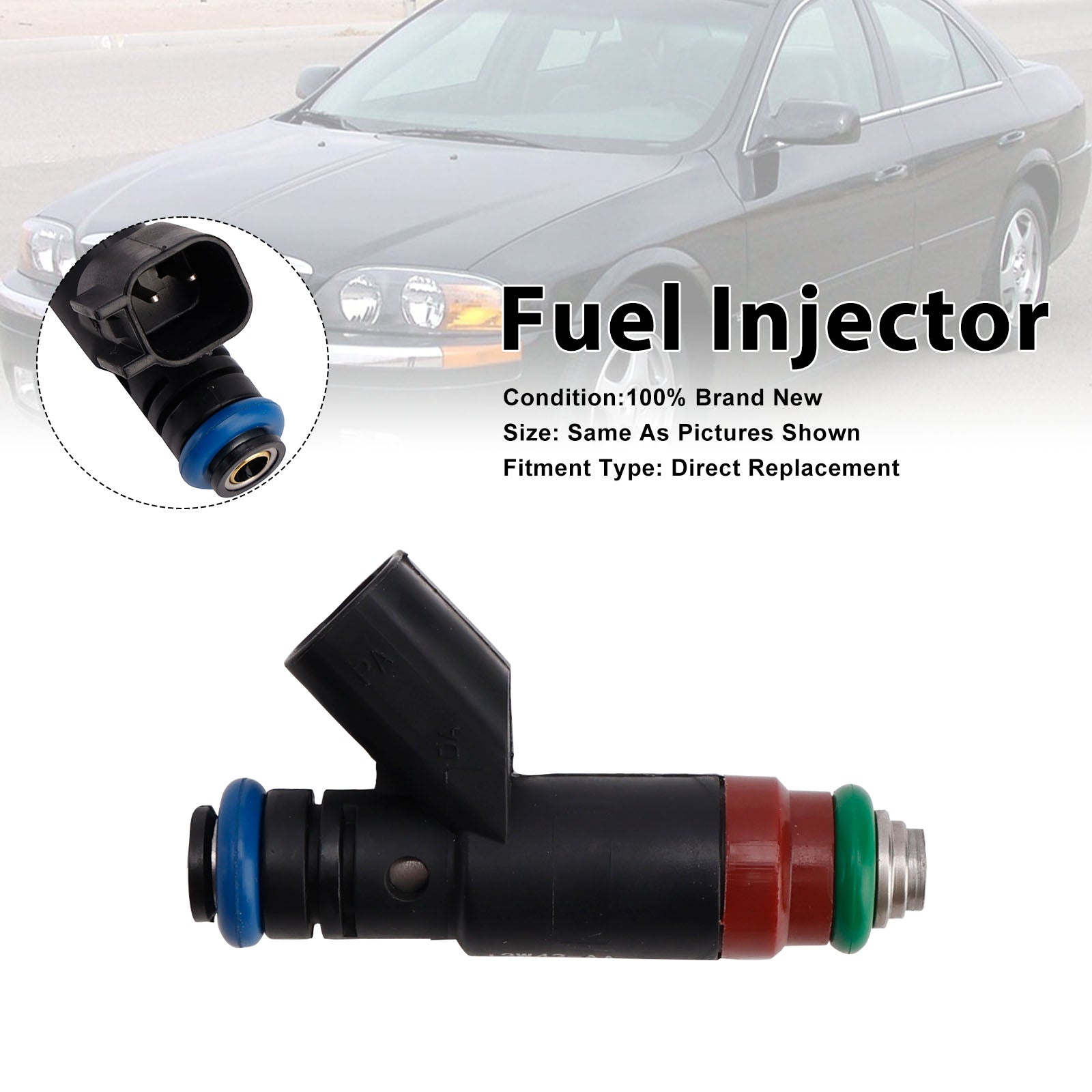 1Pcs Fuel Injector For Lincoln LS For Ford Thunderbird 2003-2005 3W43-AA