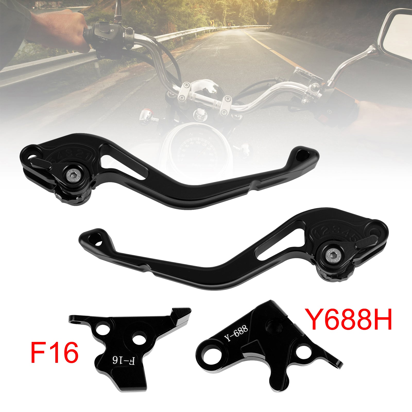 NEW Short Clutch Brake Lever fit for Yamaha FZ6 FAZER XSR 700 900 ABS Black