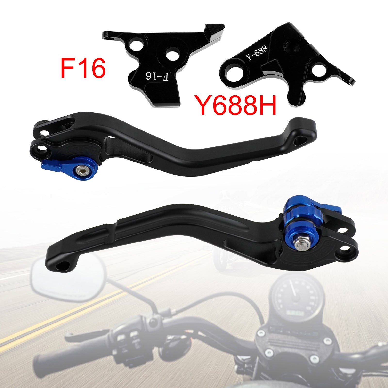 NEW Short Clutch Brake Lever fit for Yamaha FZ6 FAZER XSR 700 900 ABS Blue