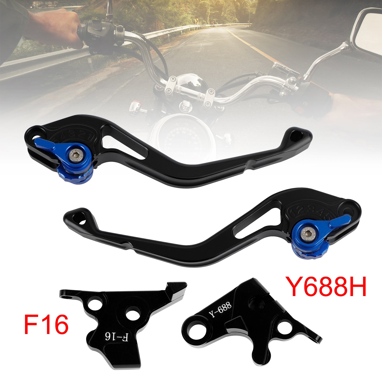 NEW Short Clutch Brake Lever fit for Yamaha FZ6 FAZER XSR 700 900 ABS Blue