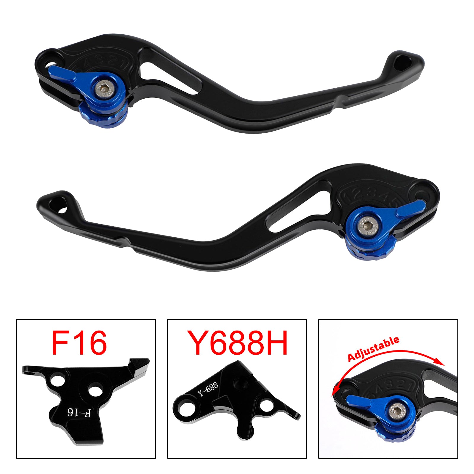 NEW Short Clutch Brake Lever fit for Yamaha FZ6 FAZER XSR 700 900 ABS Blue