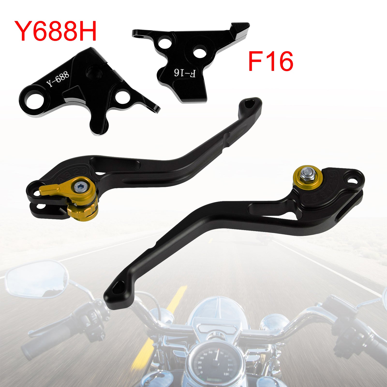 NEW Short Clutch Brake Lever fit for Yamaha FZ6 FAZER XSR 700 900 ABS Gold