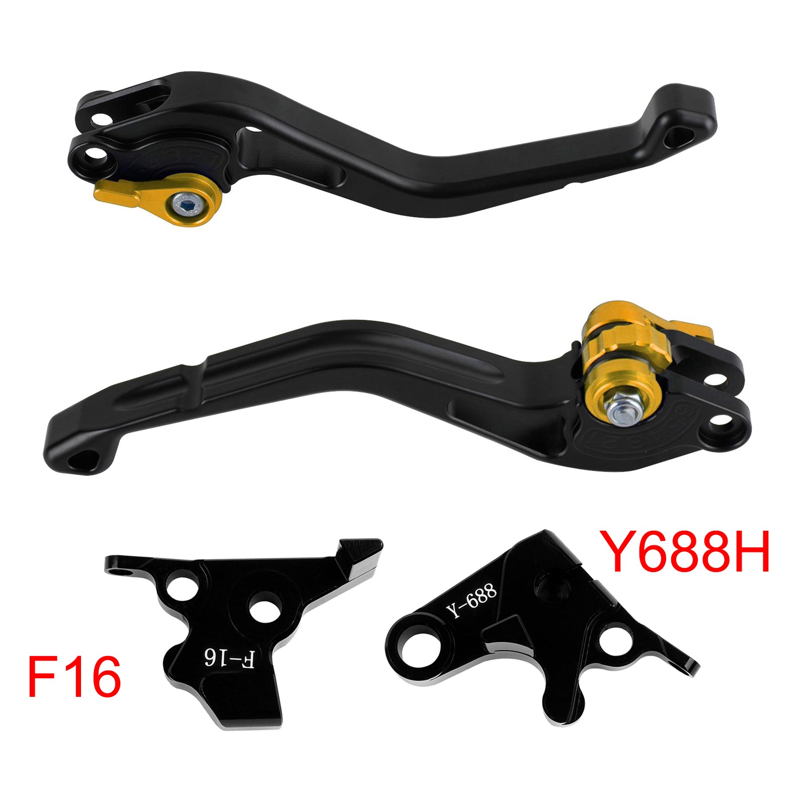 NEW Short Clutch Brake Lever fit for Yamaha FZ6 FAZER XSR 700 900 ABS Gold