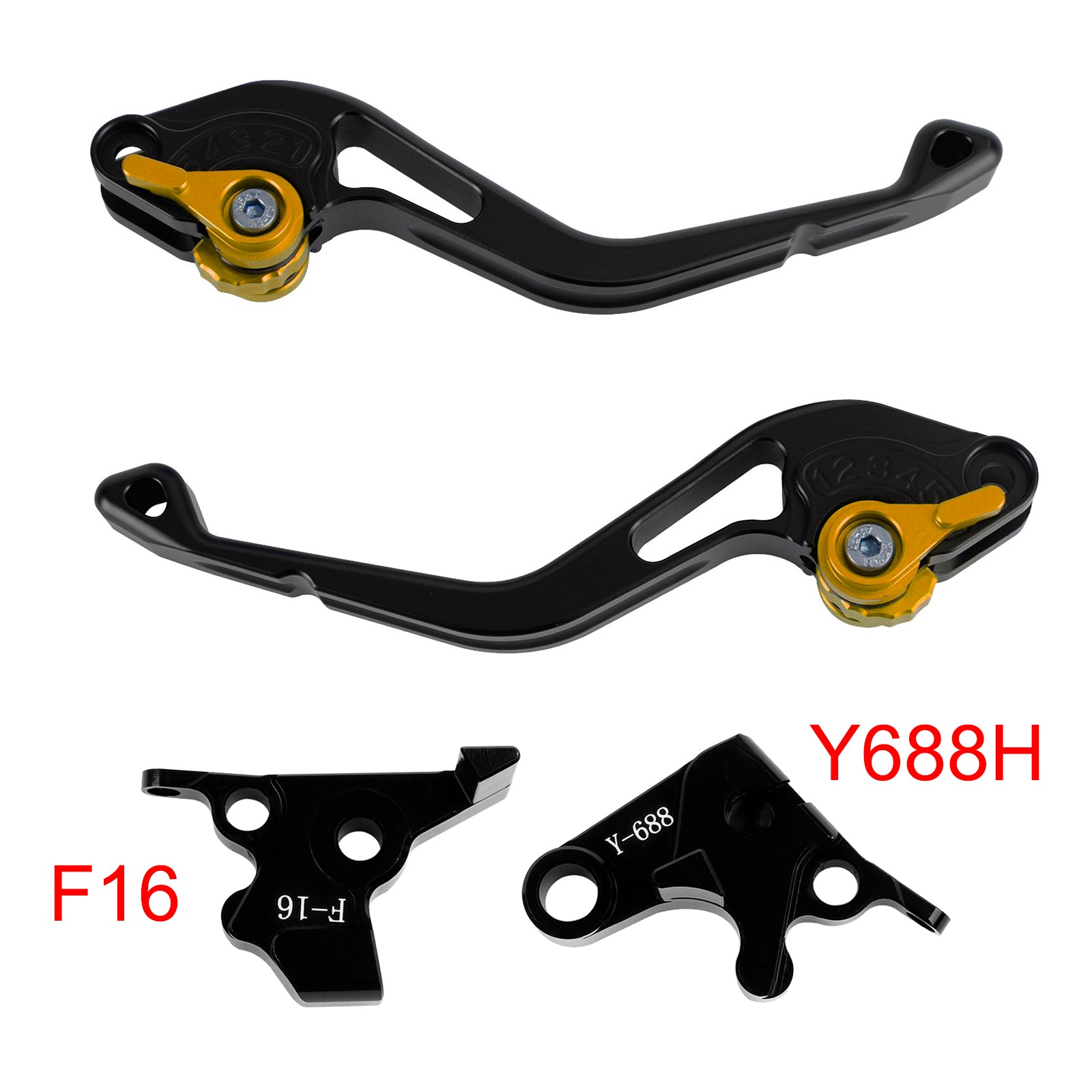 NEW Short Clutch Brake Lever fit for Yamaha FZ6 FAZER XSR 700 900 ABS Gold