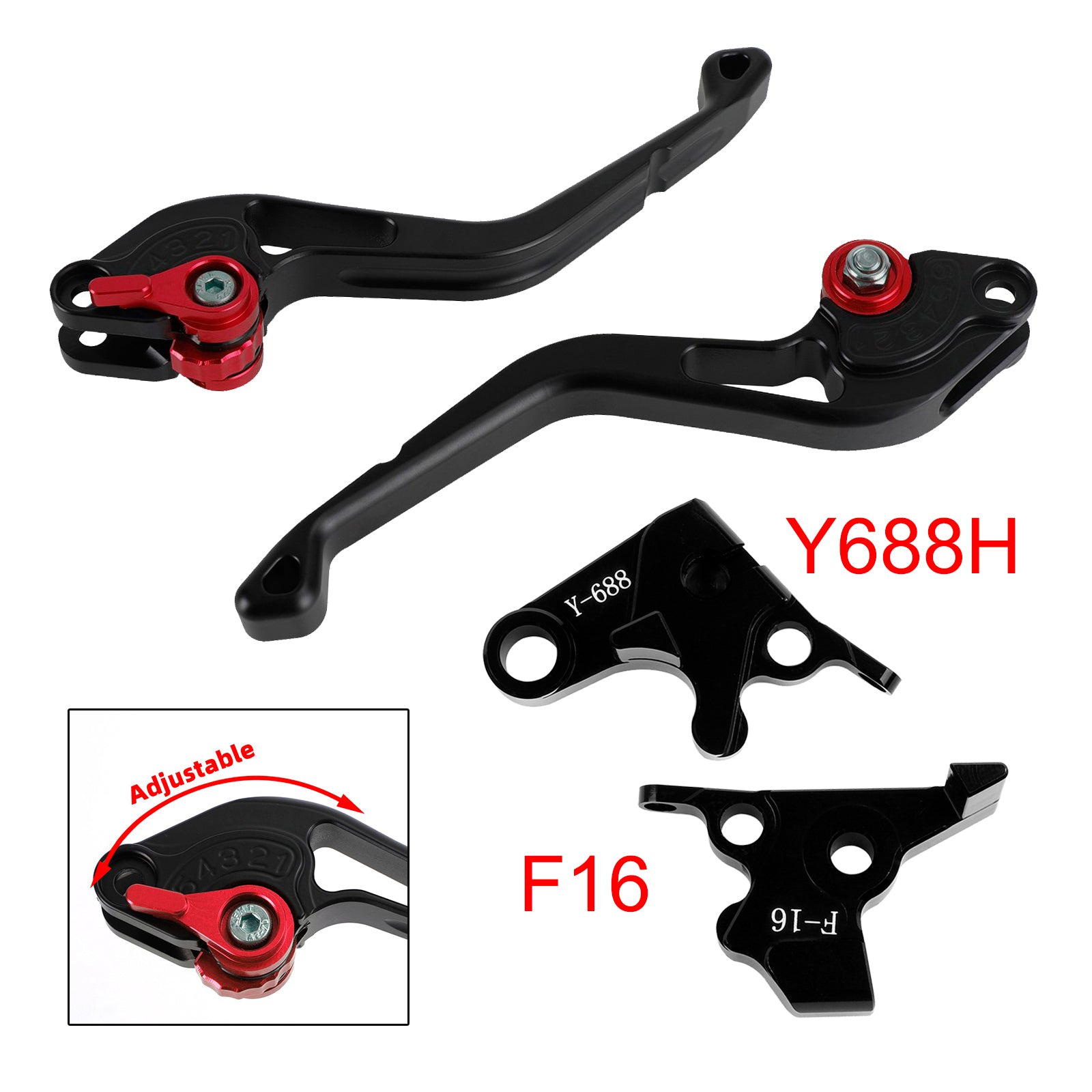 NEW Short Clutch Brake Lever fit for Yamaha FZ6 FAZER XSR 700 900 ABS Red