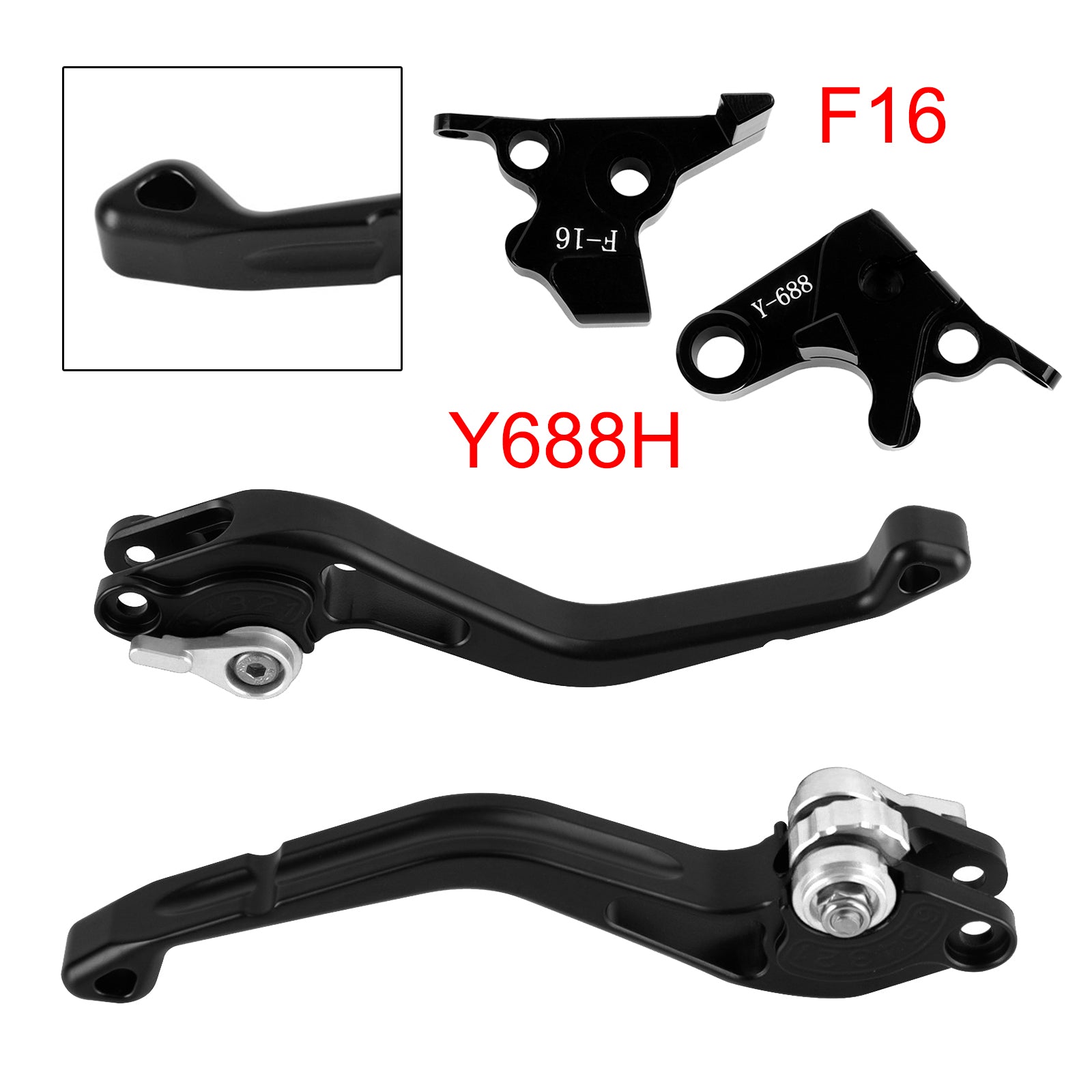 NEW Short Clutch Brake Lever fit for Yamaha FZ6 FAZER XSR 700 900 ABS Silver