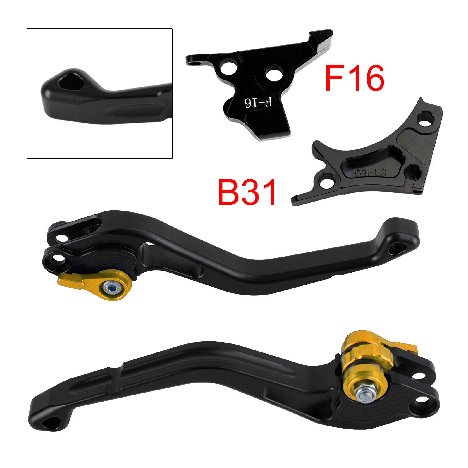 NEW Short Clutch Brake Lever fit for BMW G310R G310GS 2017-2018 Gold