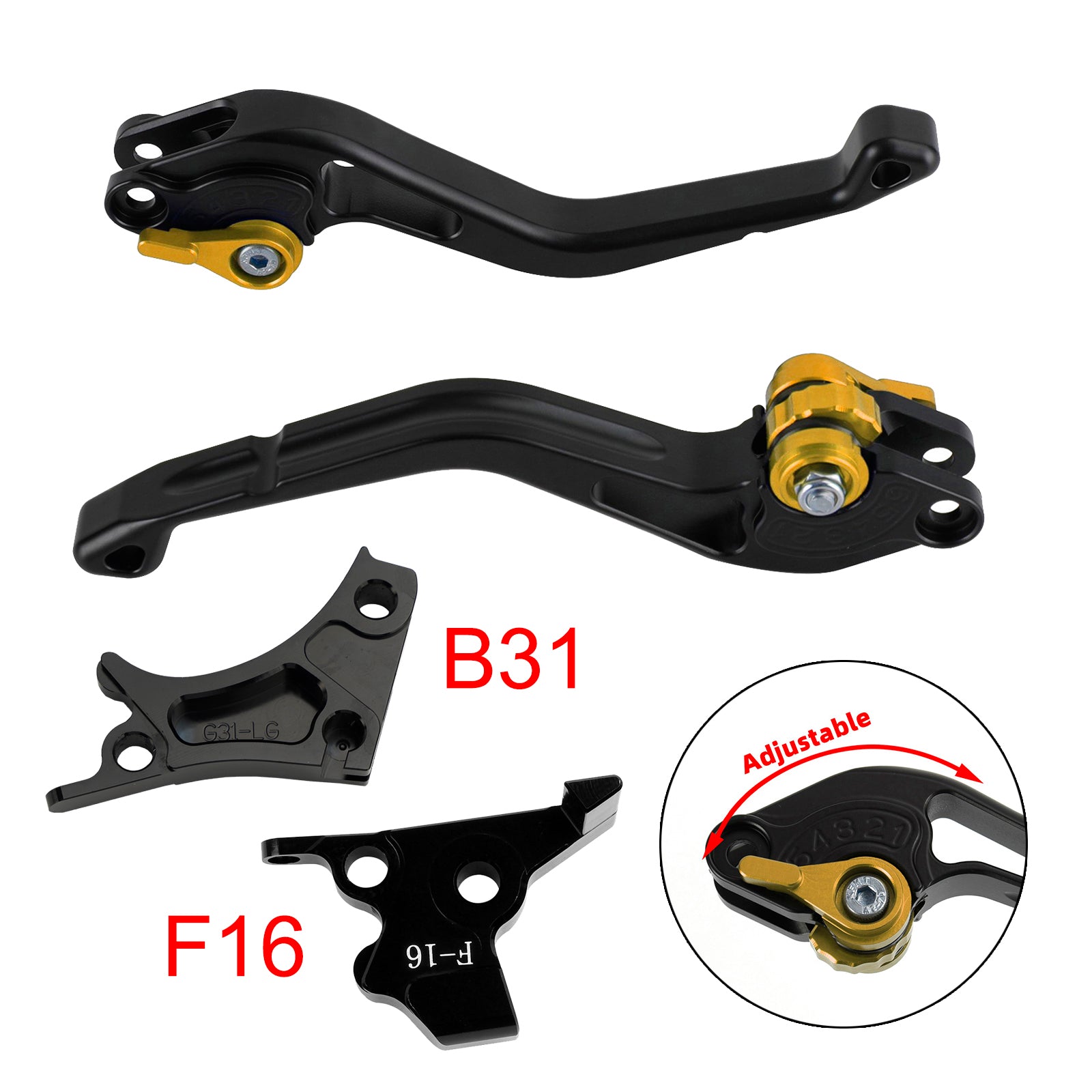 NEW Short Clutch Brake Lever fit for BMW G310R G310GS 2017-2018 Gold