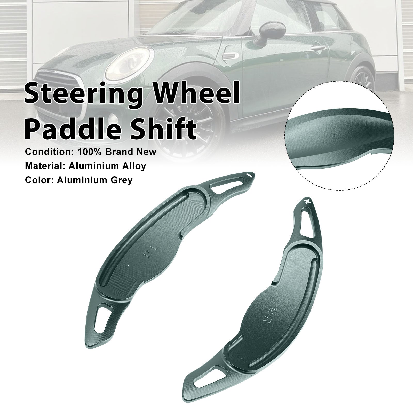 Steering Wheel Paddle Shifter For Mini F54 F55 F56 F57 Aluminium Grey