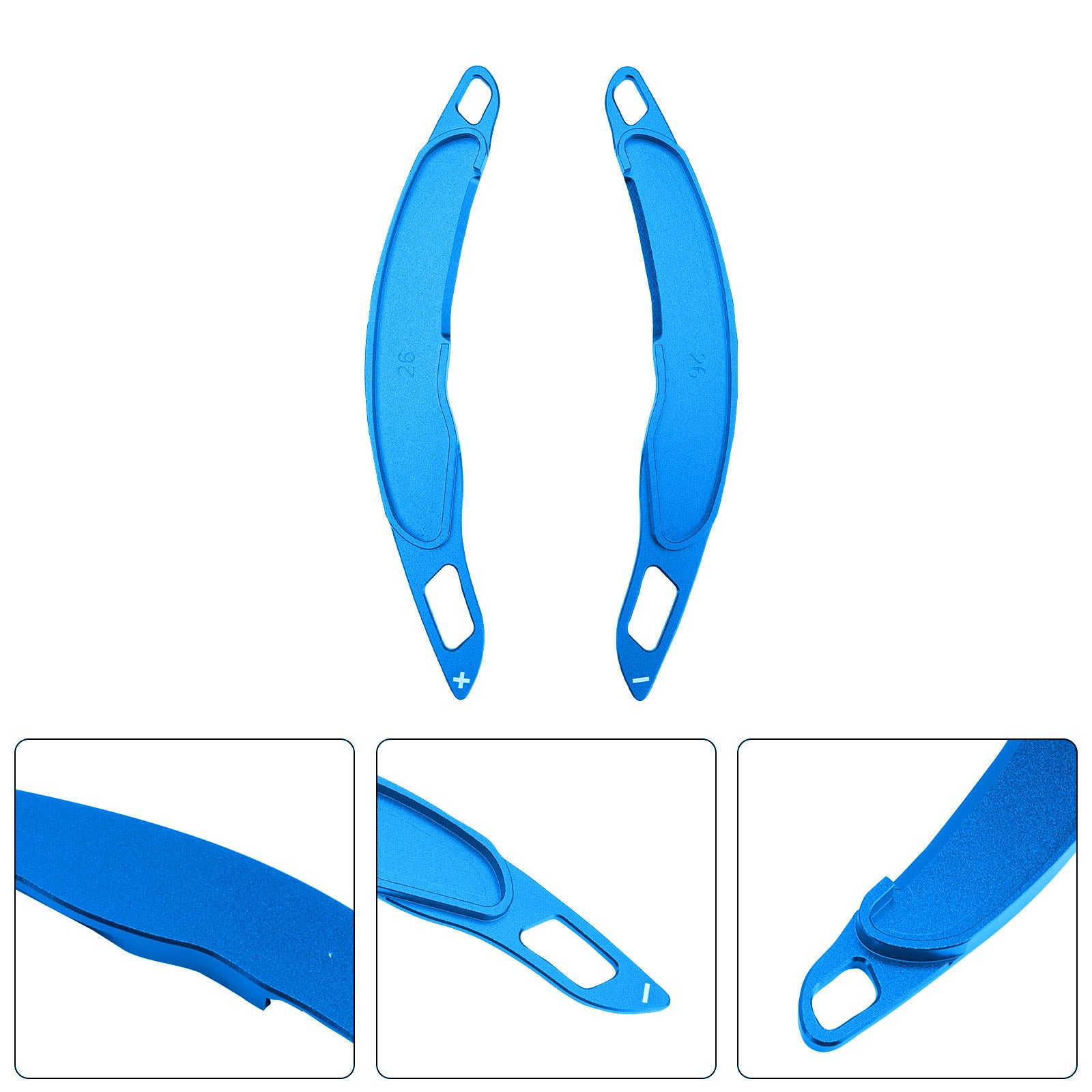 Steering Wheel Paddle Shifter For Mitsubishi ASX 2013-15 Aluminium Blue