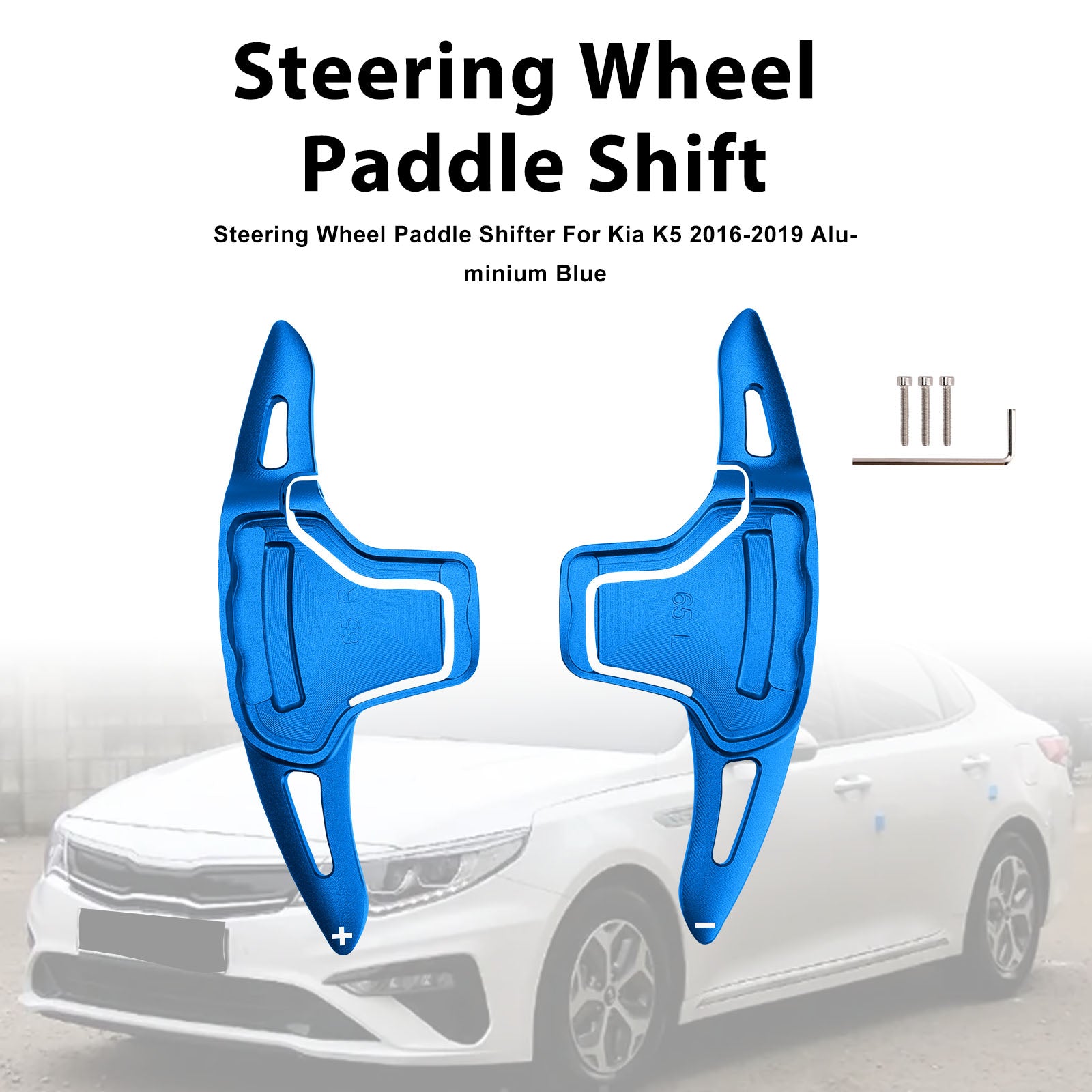 Steering Wheel Paddle Shifter For Kia K5 2016-2019 Aluminium Blue